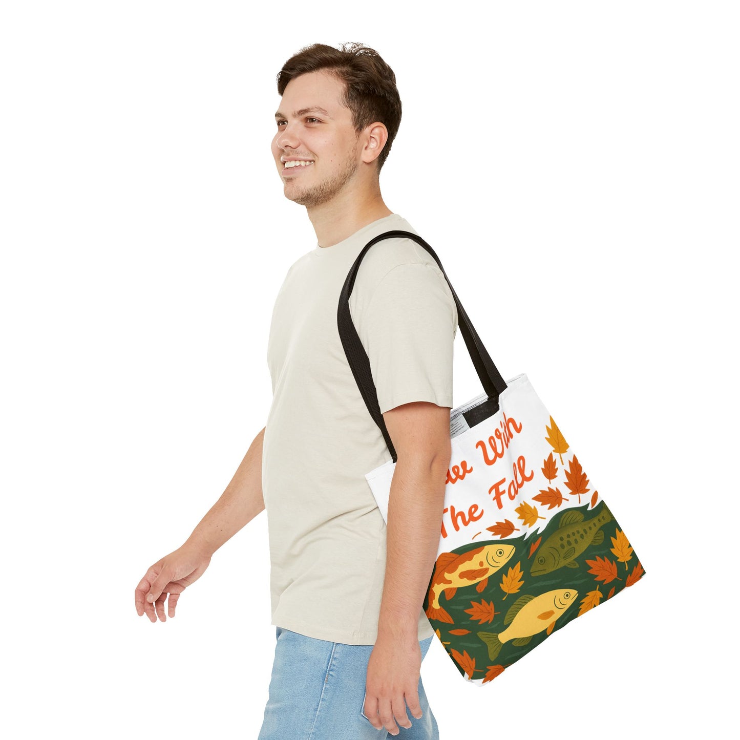 Flow With The Fall Print Tote Bag