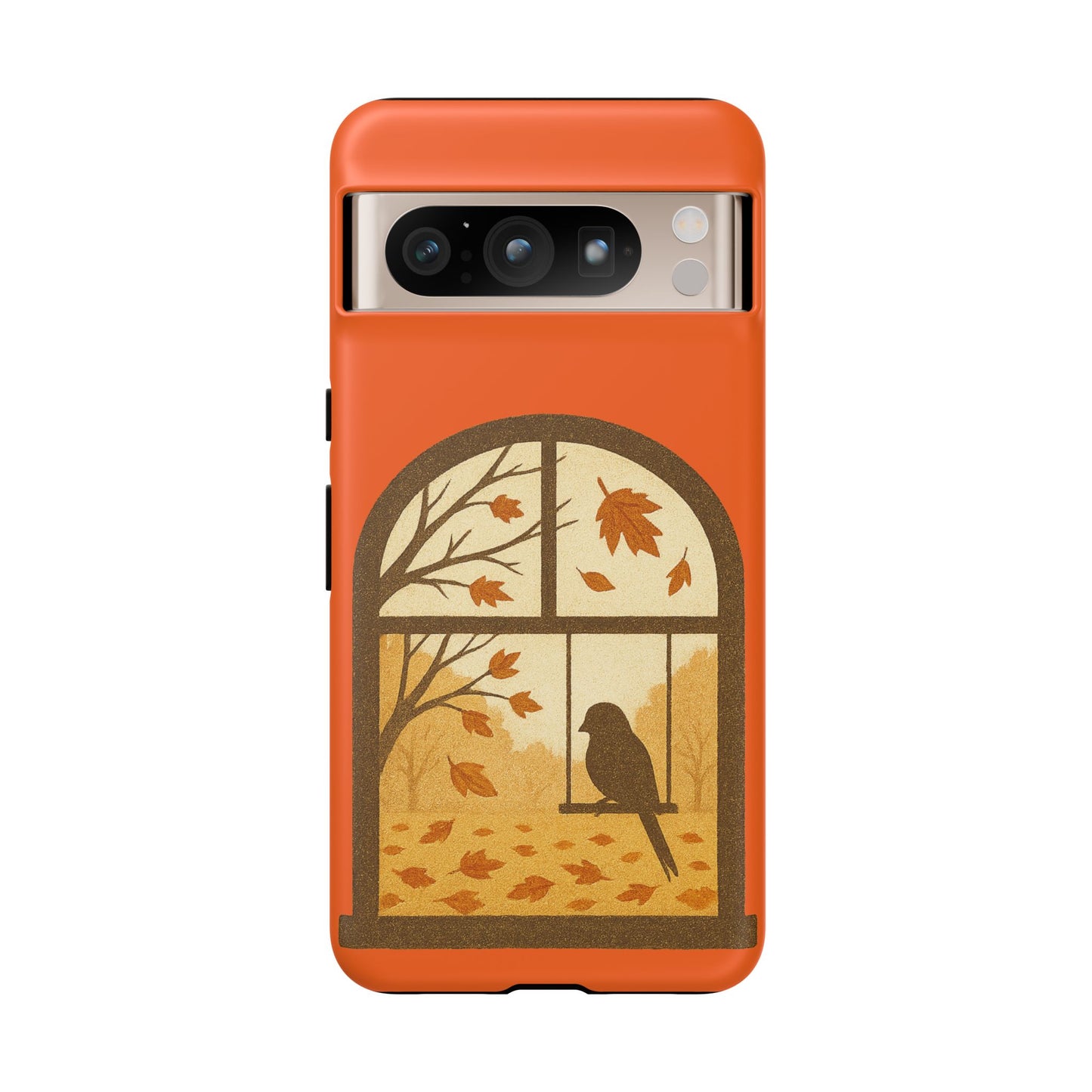 Bird In The Window Autumn Themed Phone Case