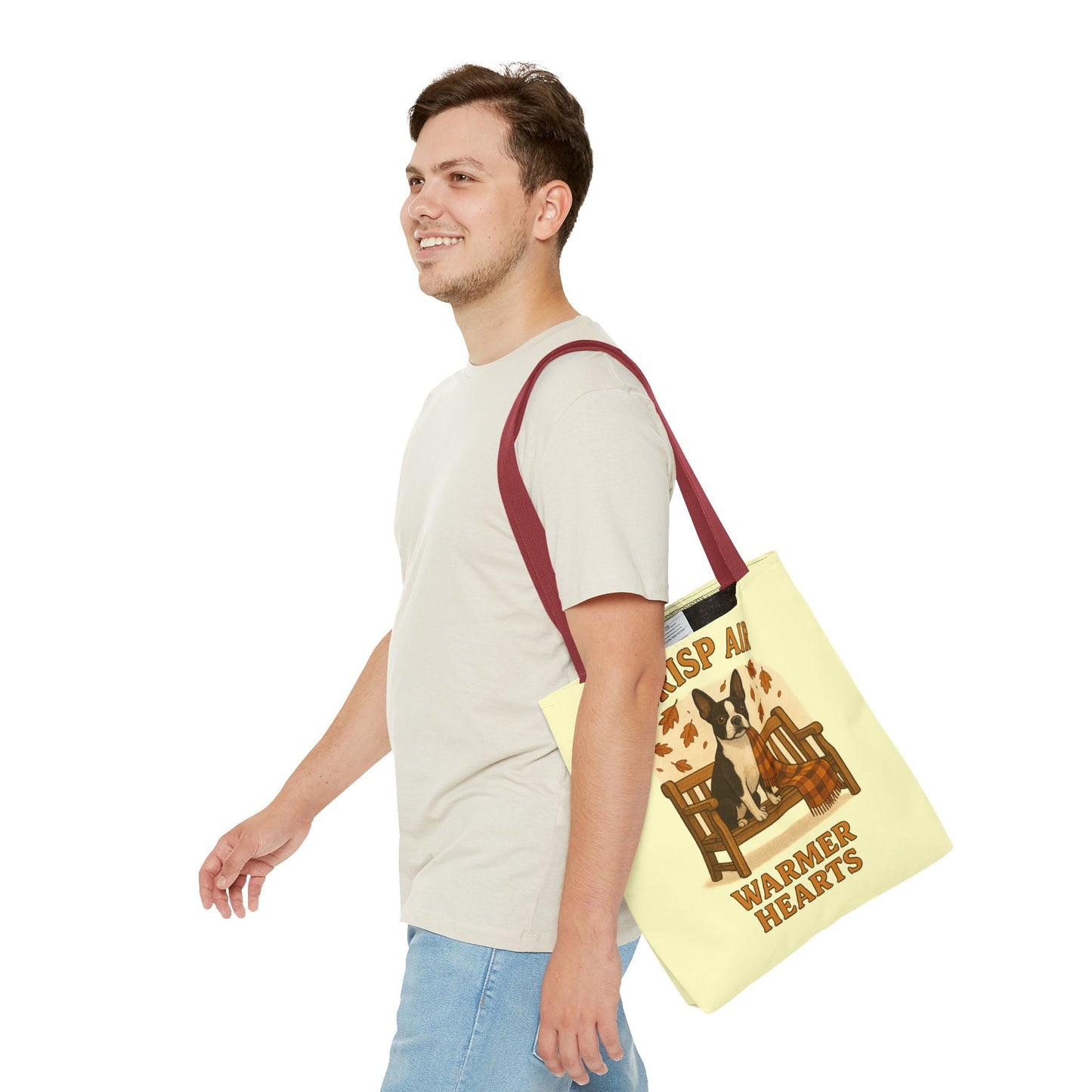 Crisp Air Warmer Hearts Tote Bag