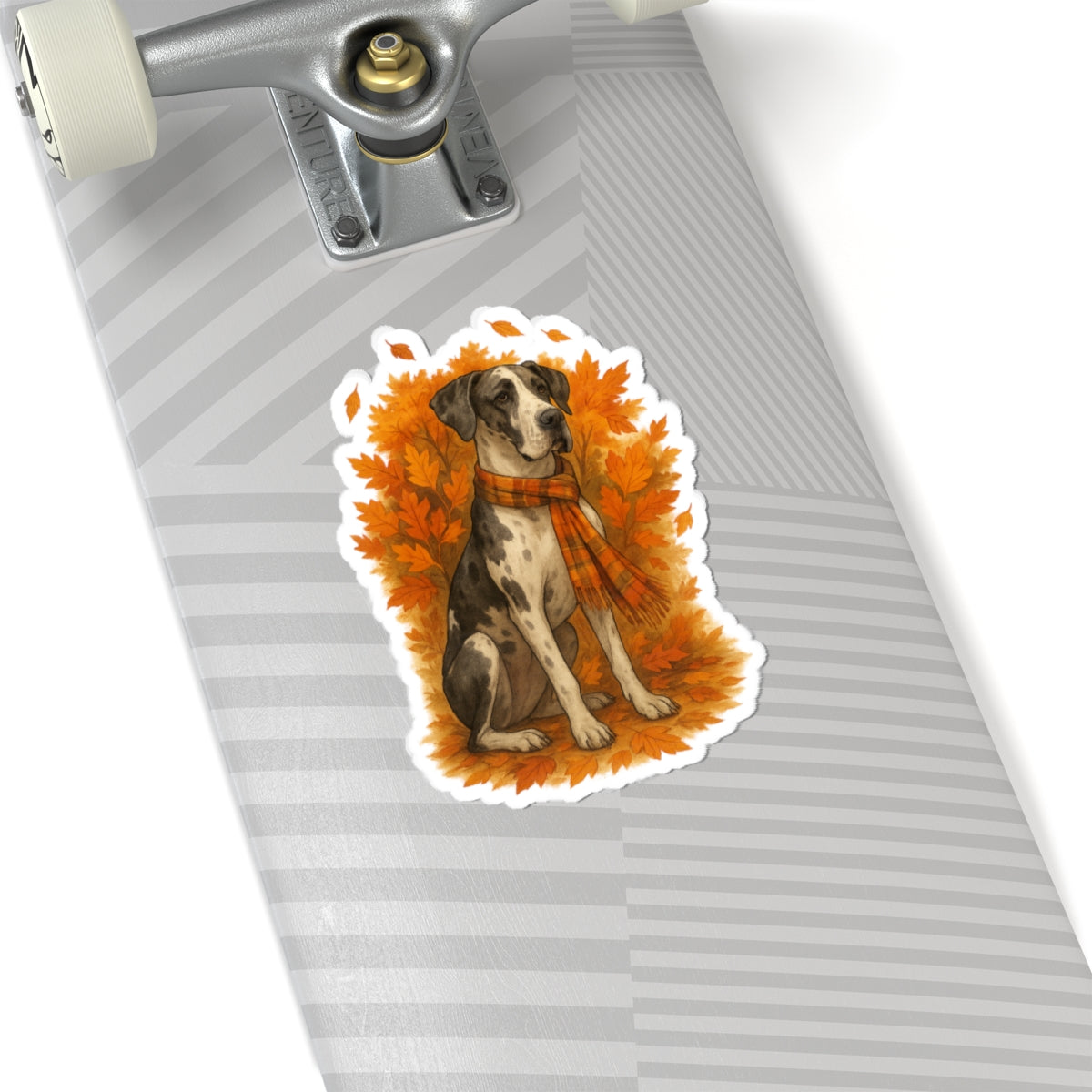 Gentle Giant in Plaid Great Dane Sticker