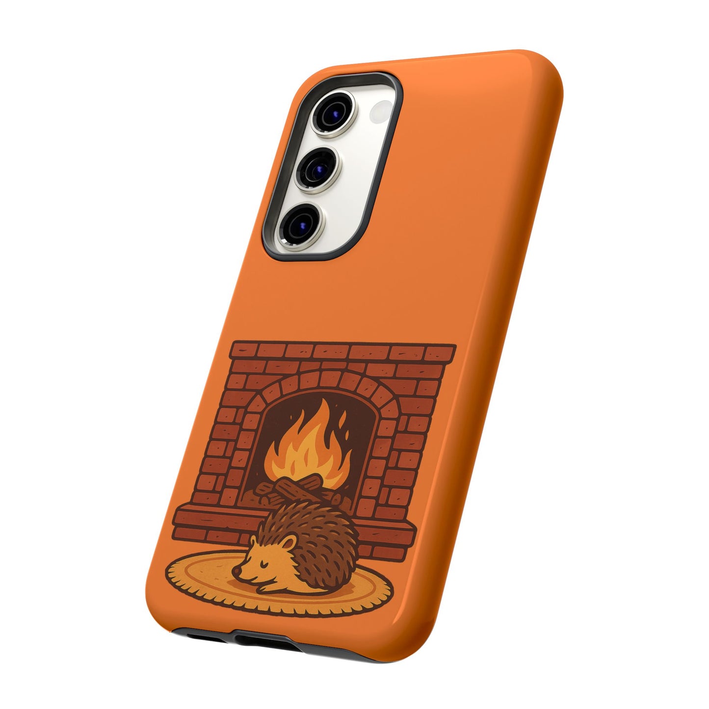 Fireside Spines Cozy Autumn Hedgehog Phone Case