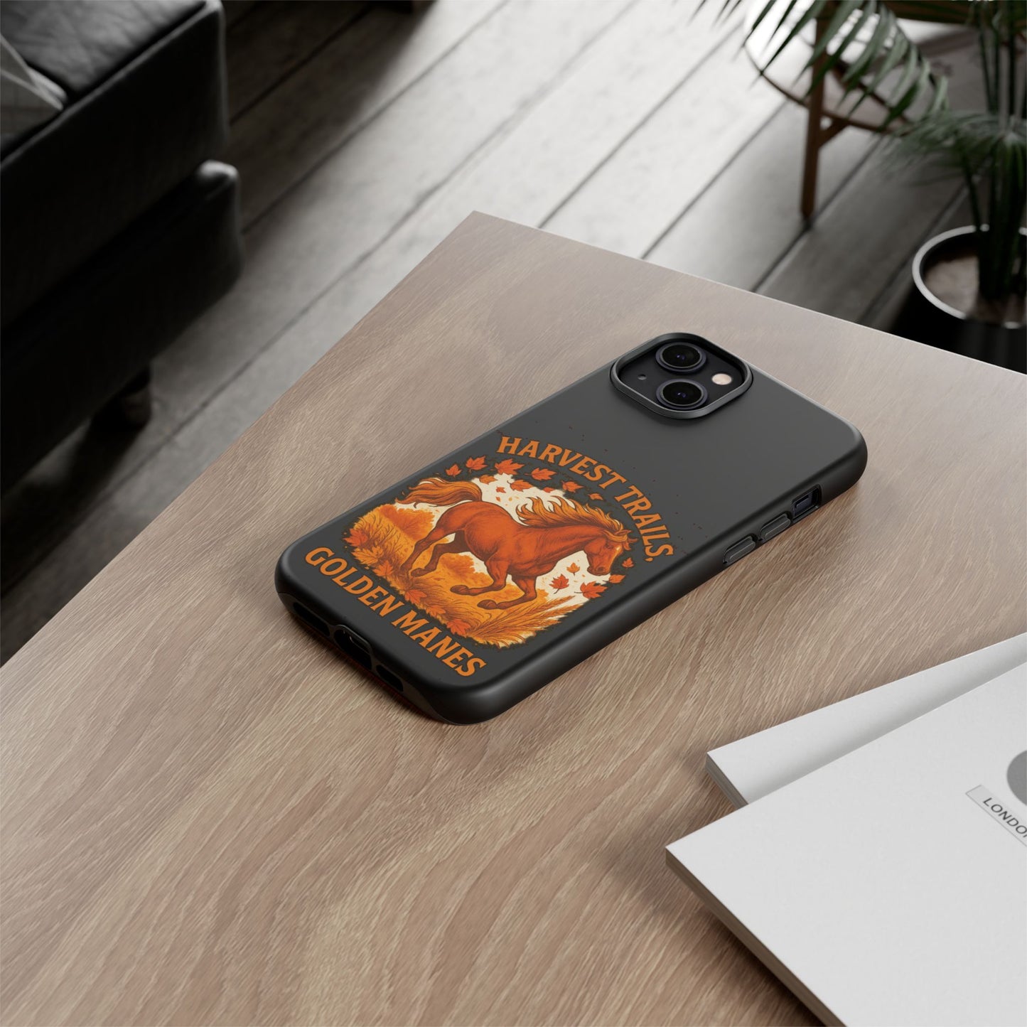 Harvest Trails Golden Manes Autumn Themed Phone Case