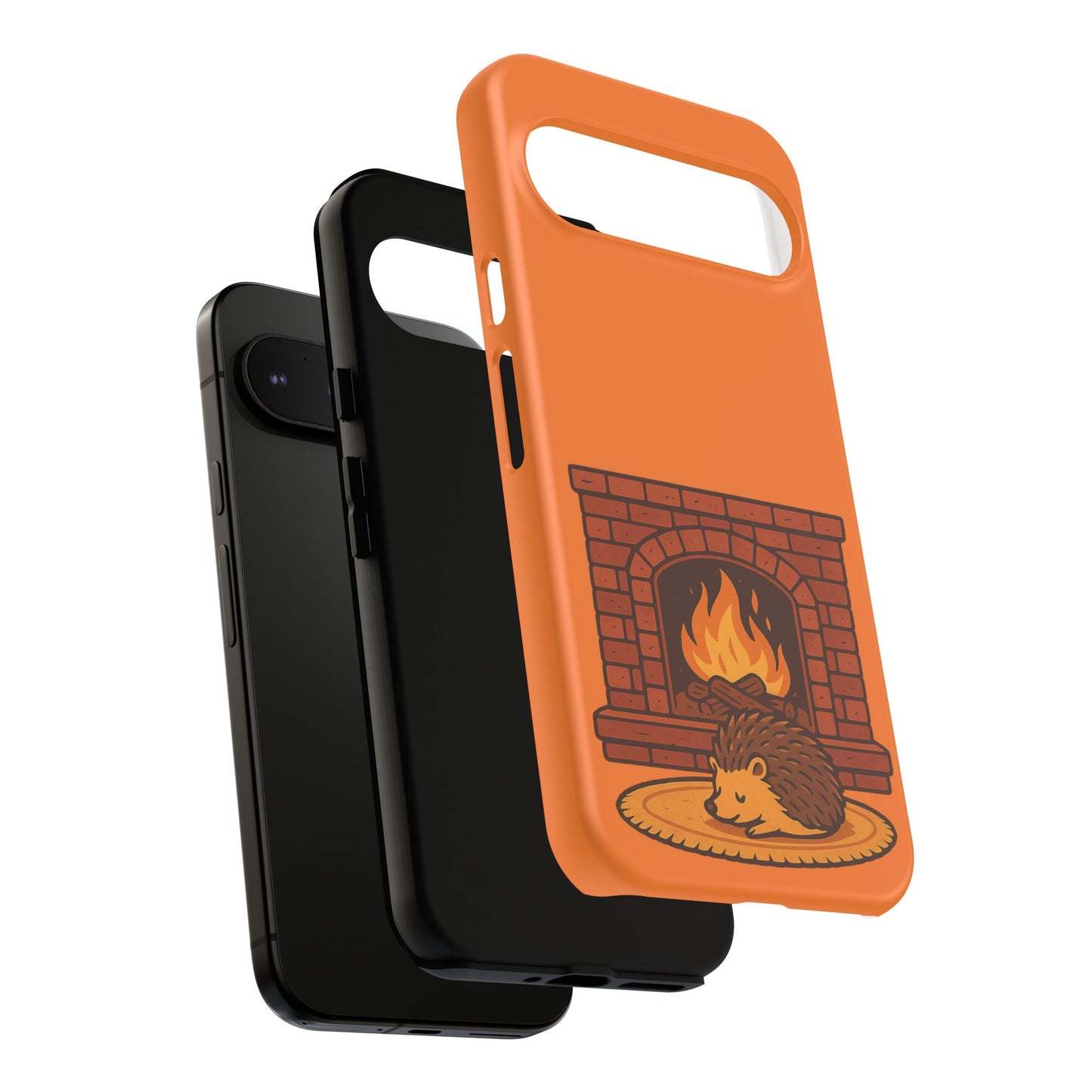 Fireside Spines Cozy Autumn Hedgehog Phone Case