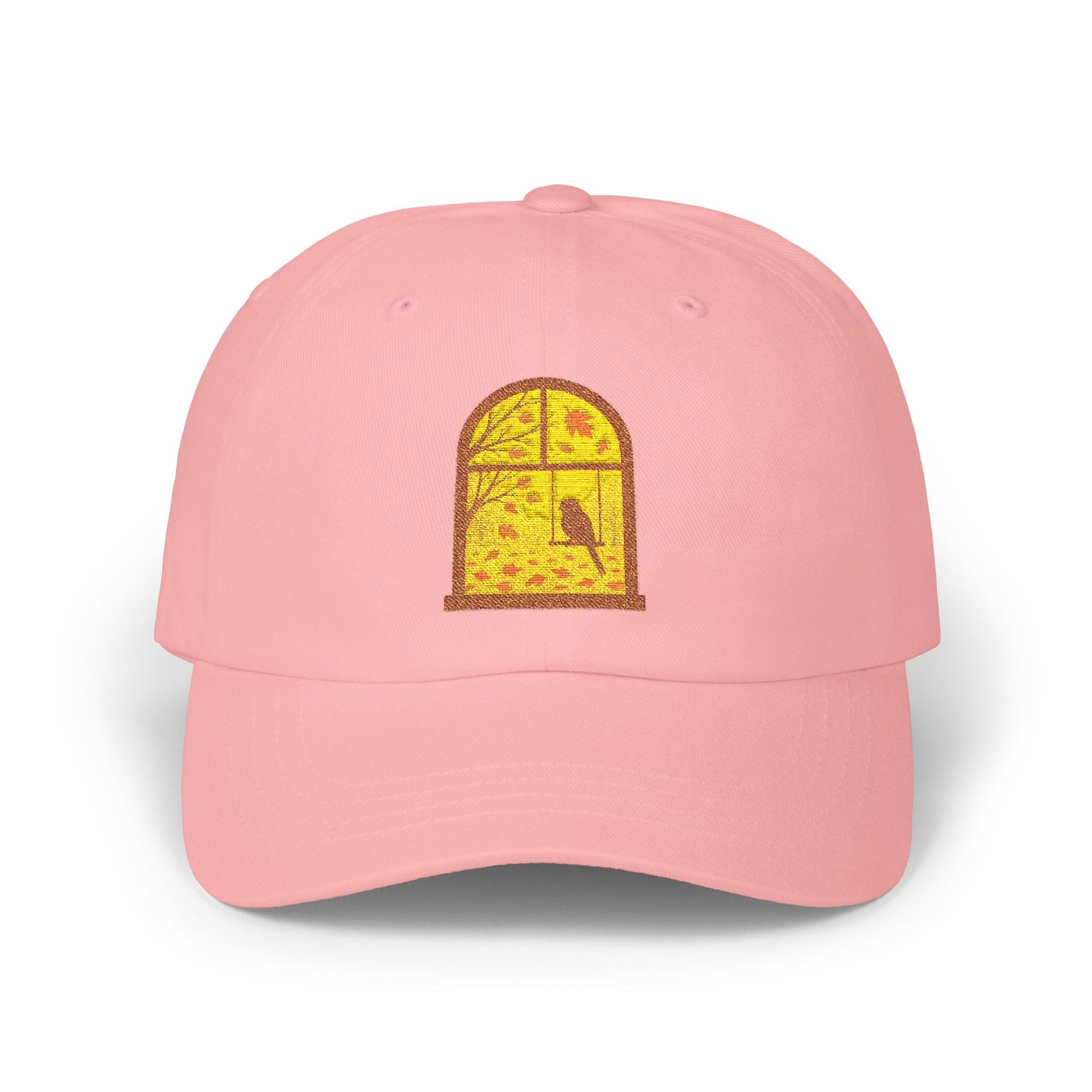 Bird In The Window Autumn Themed Cap