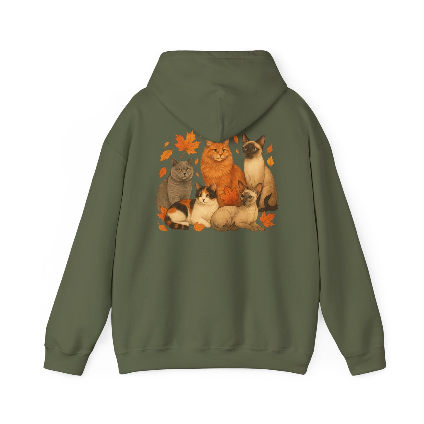 Falling For Cats Hooded Sweatshirt