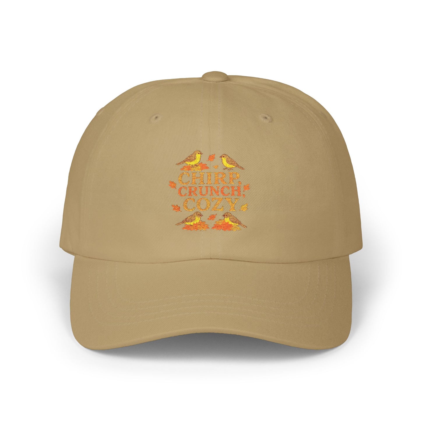 Chirp Crunch Cozy Autumn Themed Cap