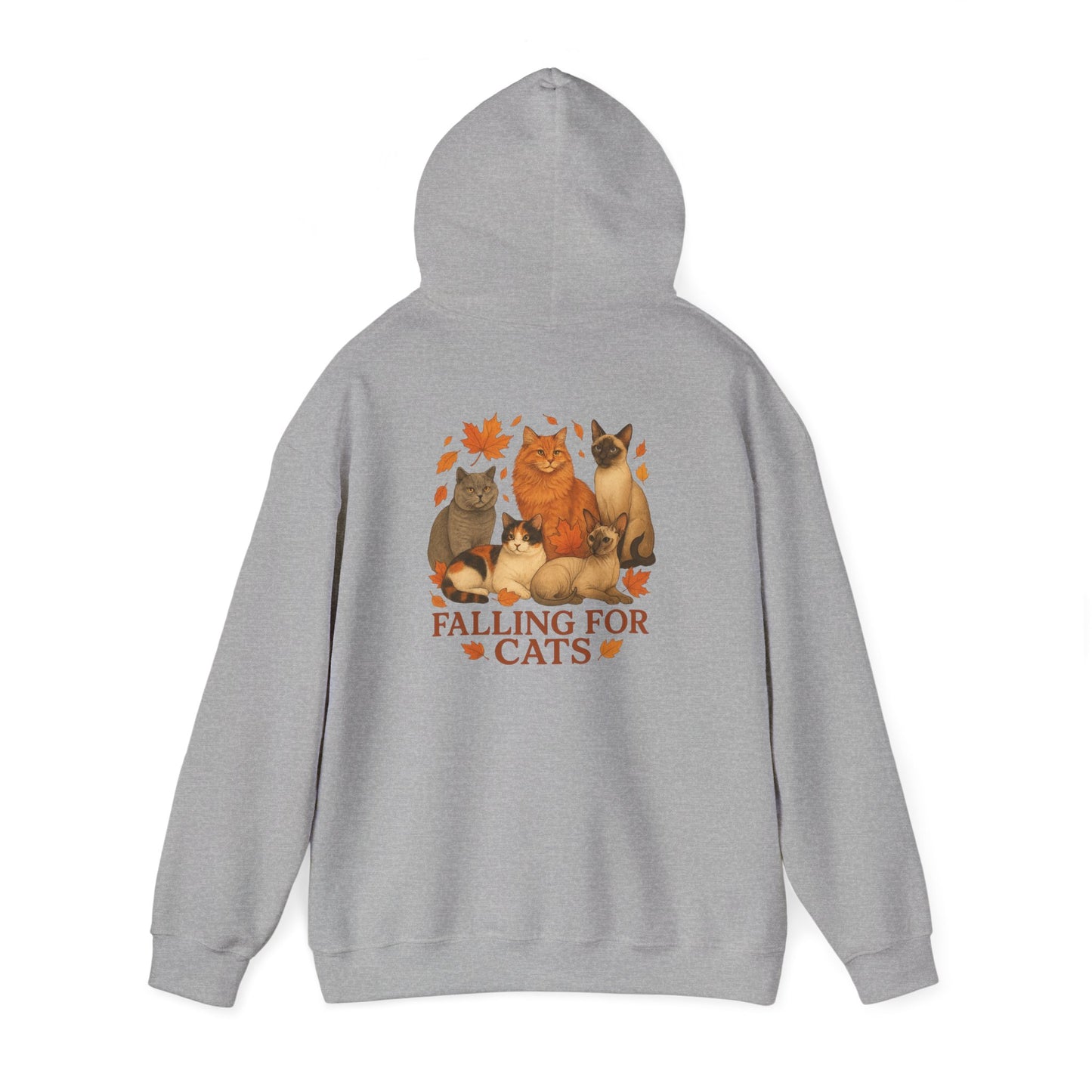 Falling For Cats Hooded Sweatshirt