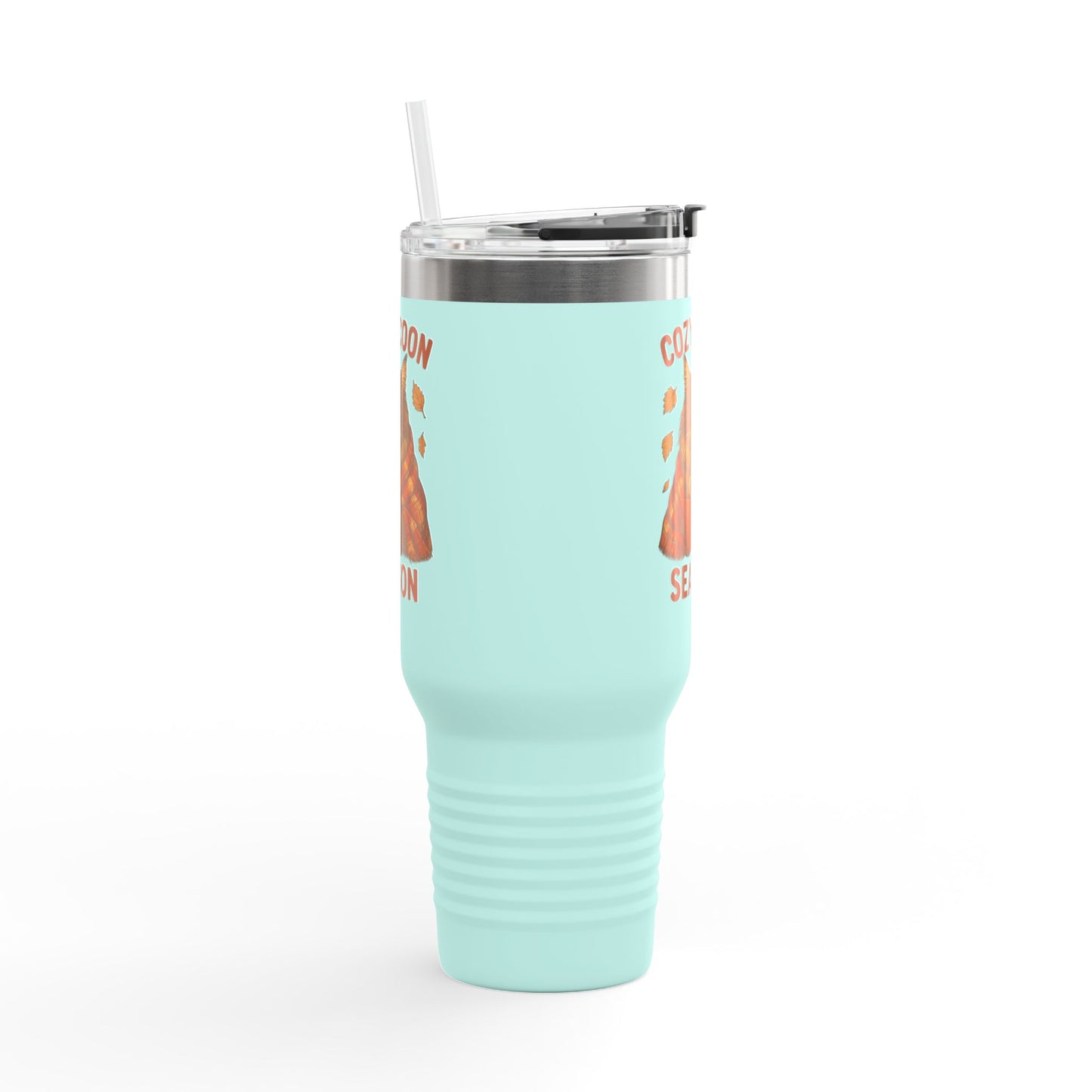 Cozy Coon Season Cat Travel Mug