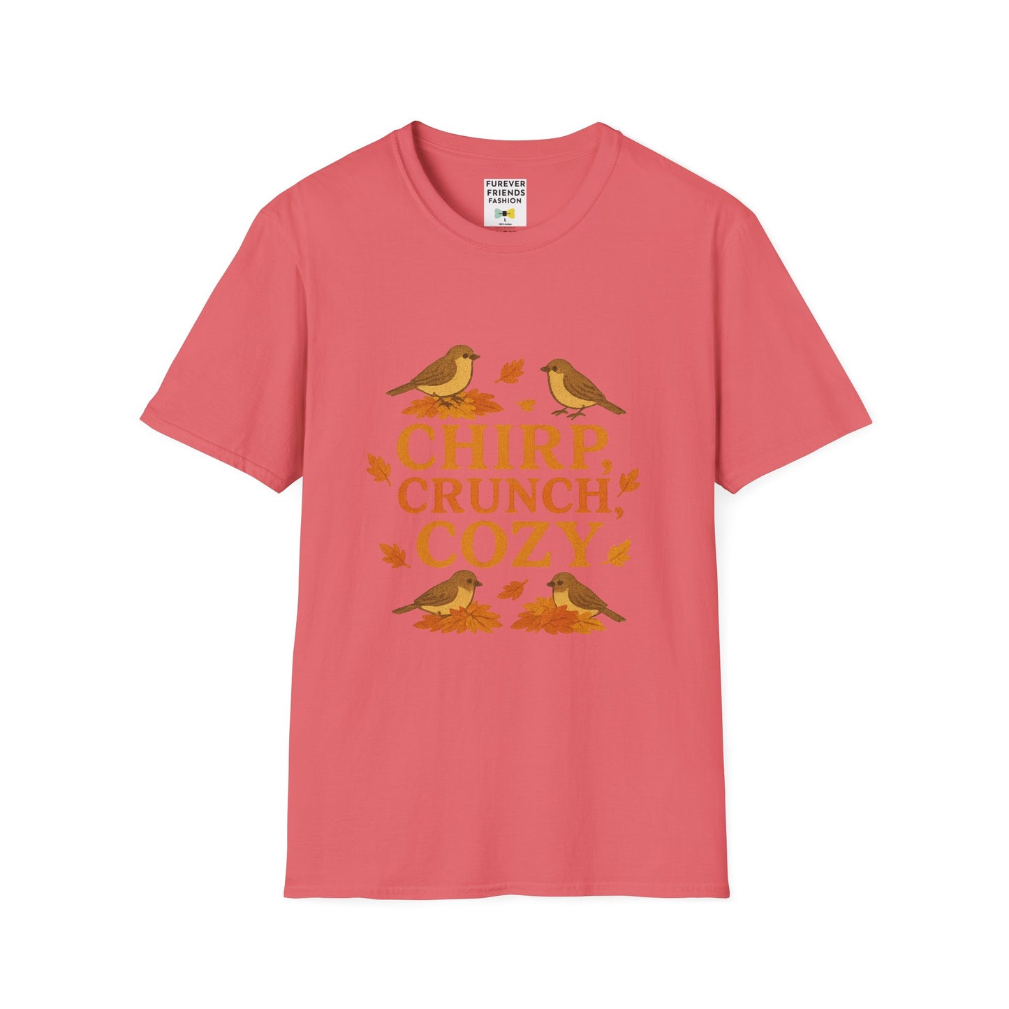 Chirp Crunch Cozy Autumn Themed Tee