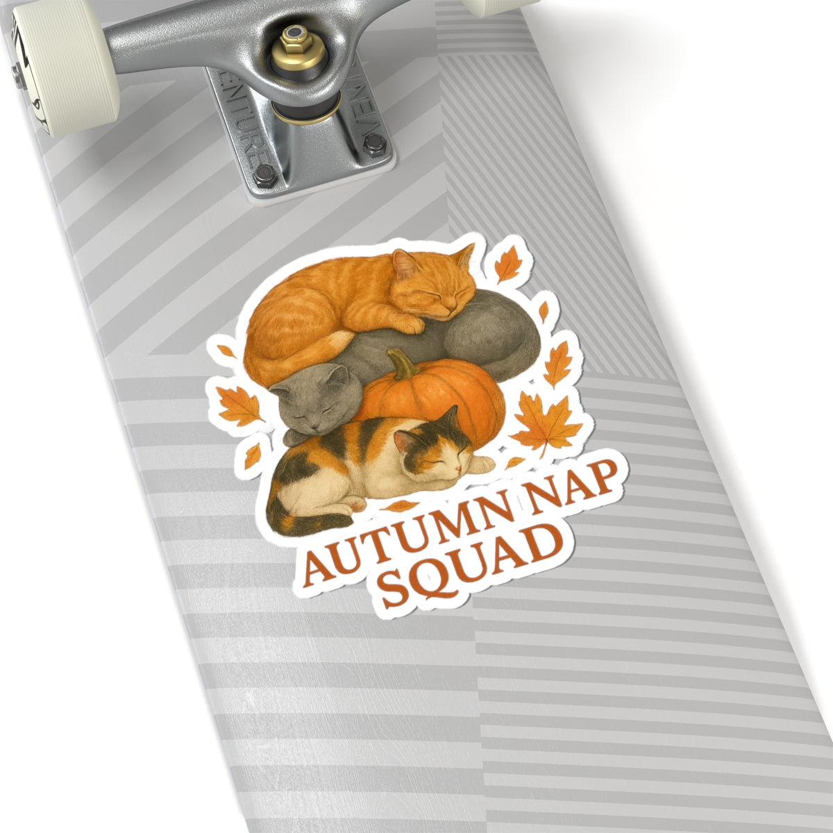 Autumn Nap Squad Autumn Cat Sticker
