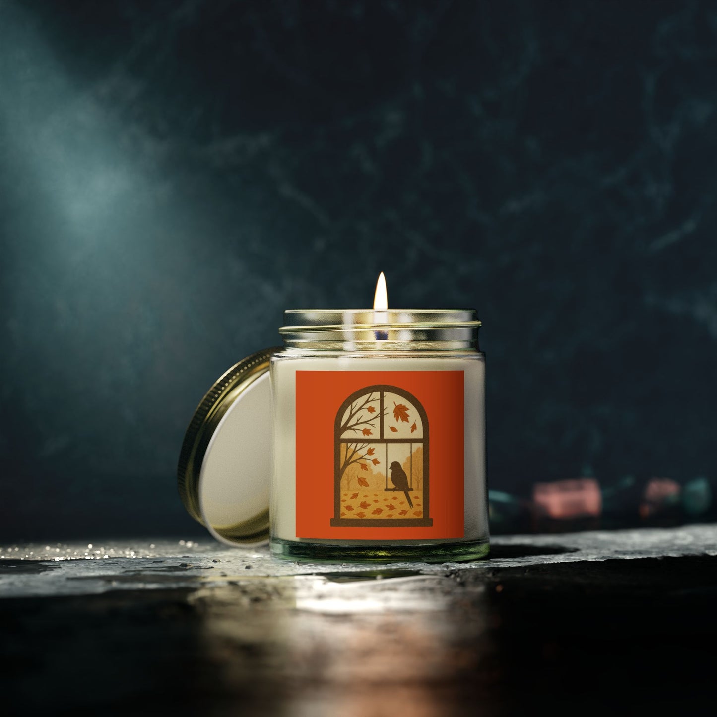 Bird In The Window Autumn Themed Scented Candle