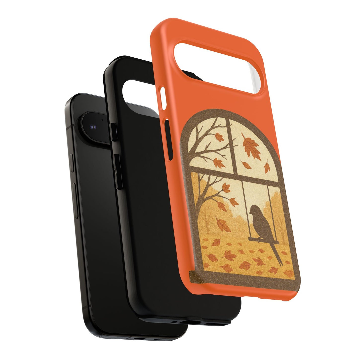 Bird In The Window Autumn Themed Phone Case