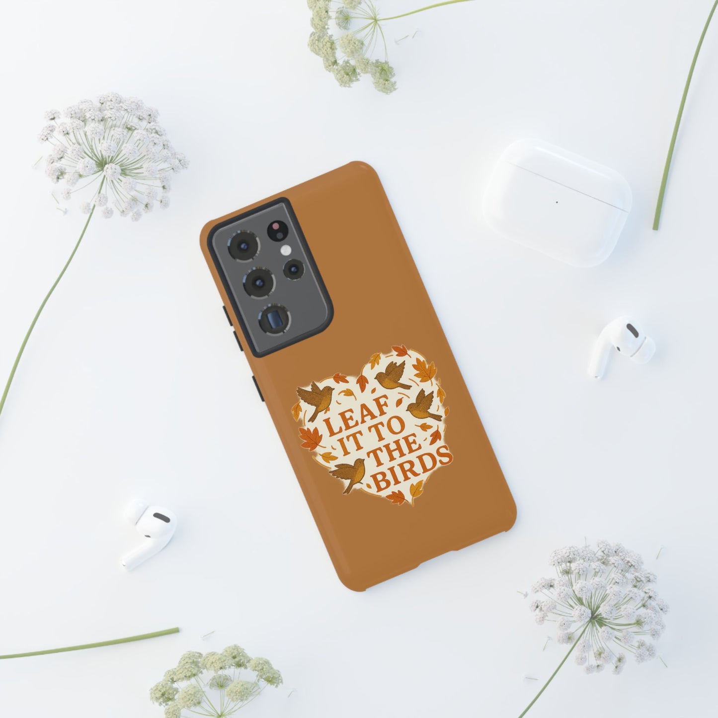 leaf It To The Birds Autumn Themed Phone Case