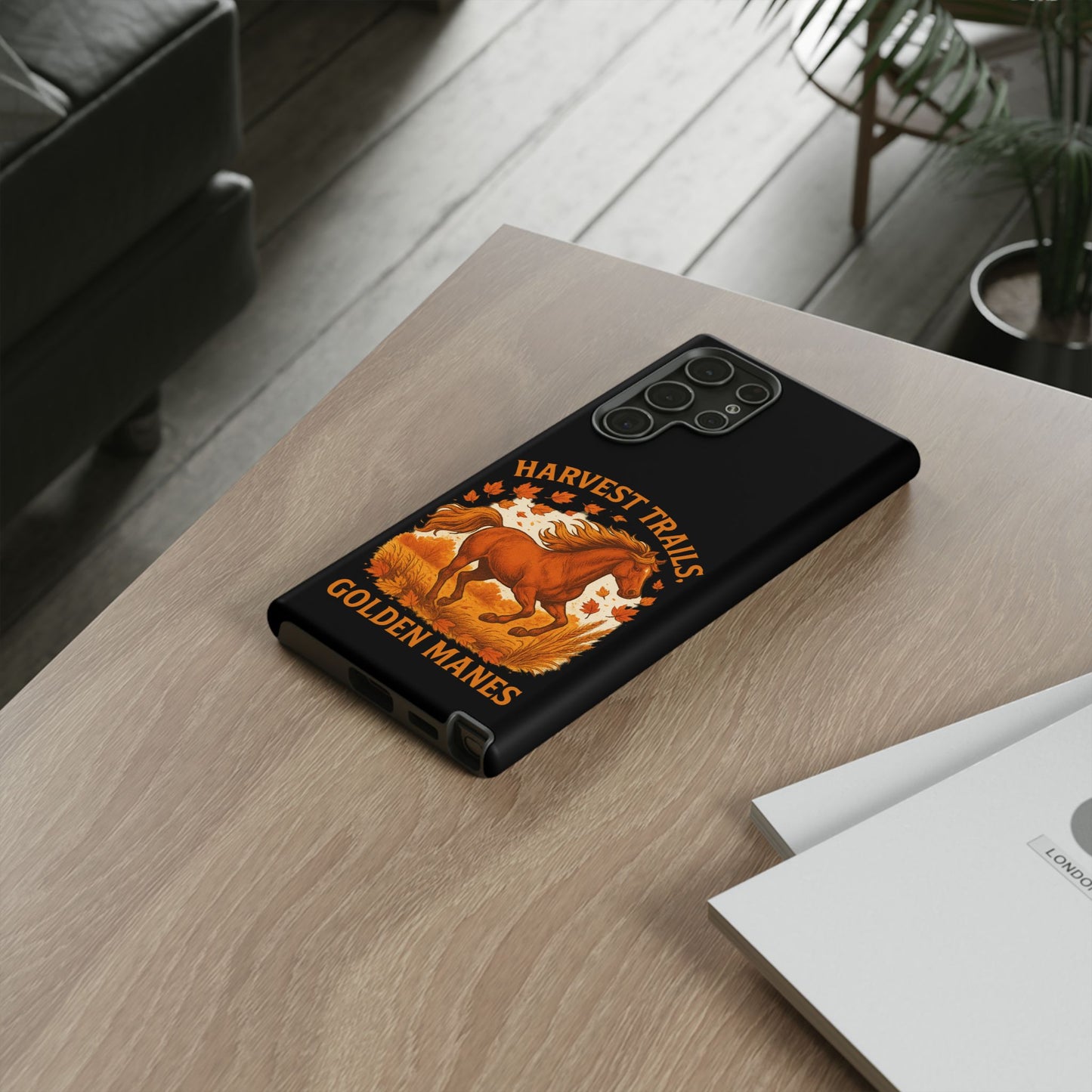 Harvest Trails Golden Manes Autumn Themed Phone Case