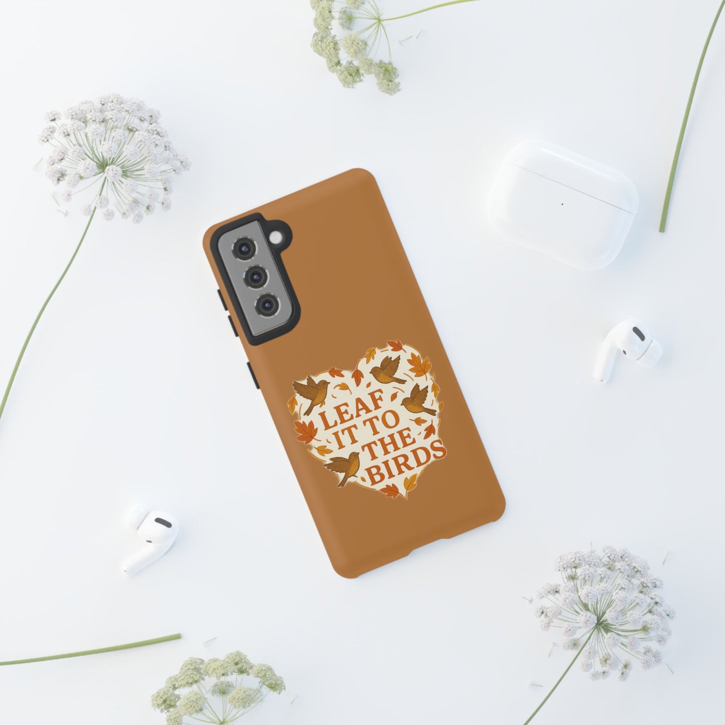 leaf It To The Birds Autumn Themed Phone Case