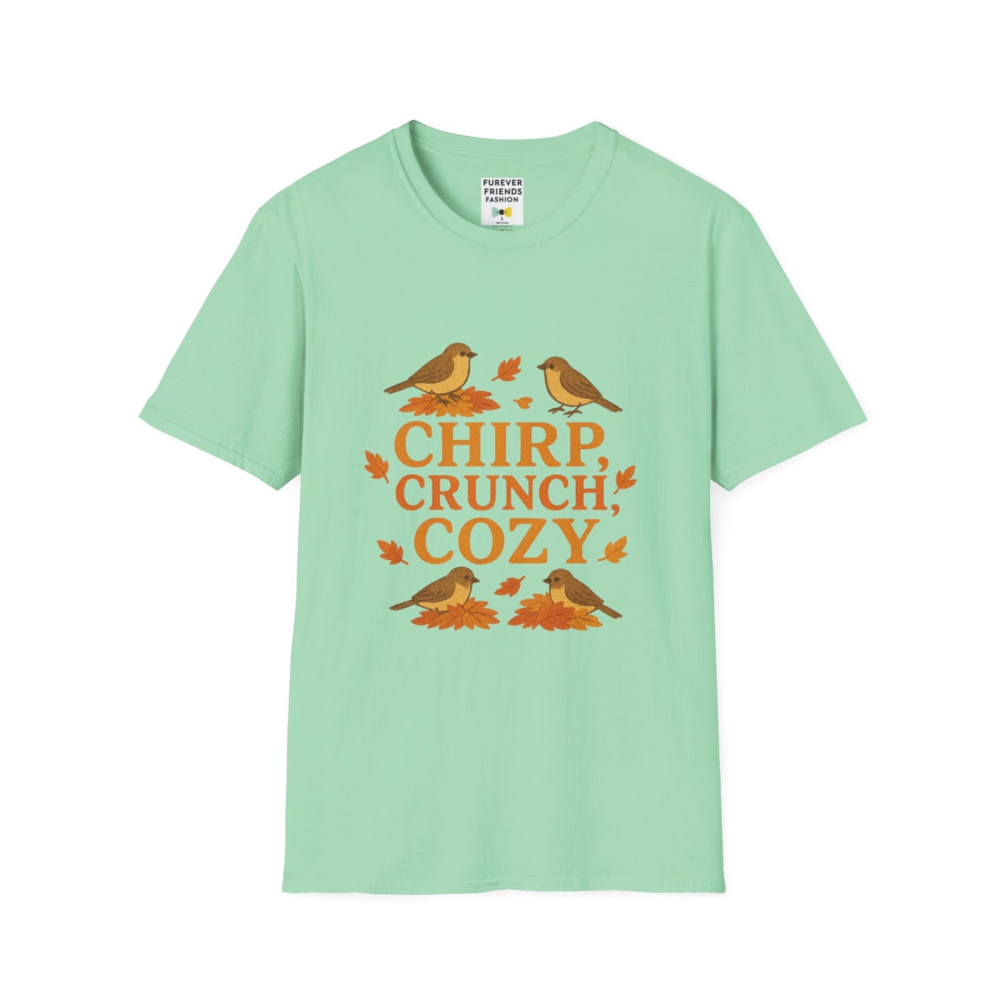 Chirp Crunch Cozy Autumn Themed Tee
