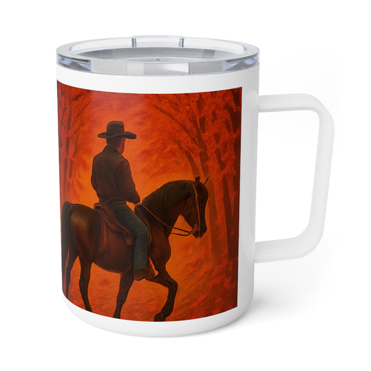 Evening Ride Autumn Themed Insulated Coffee Mug