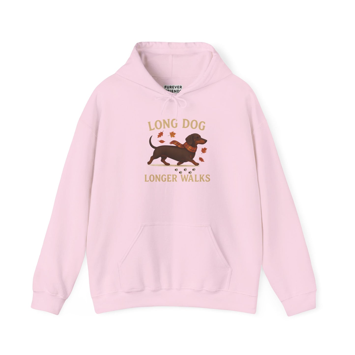 Long Dog Longer Walks Autumn Themed Hoodie