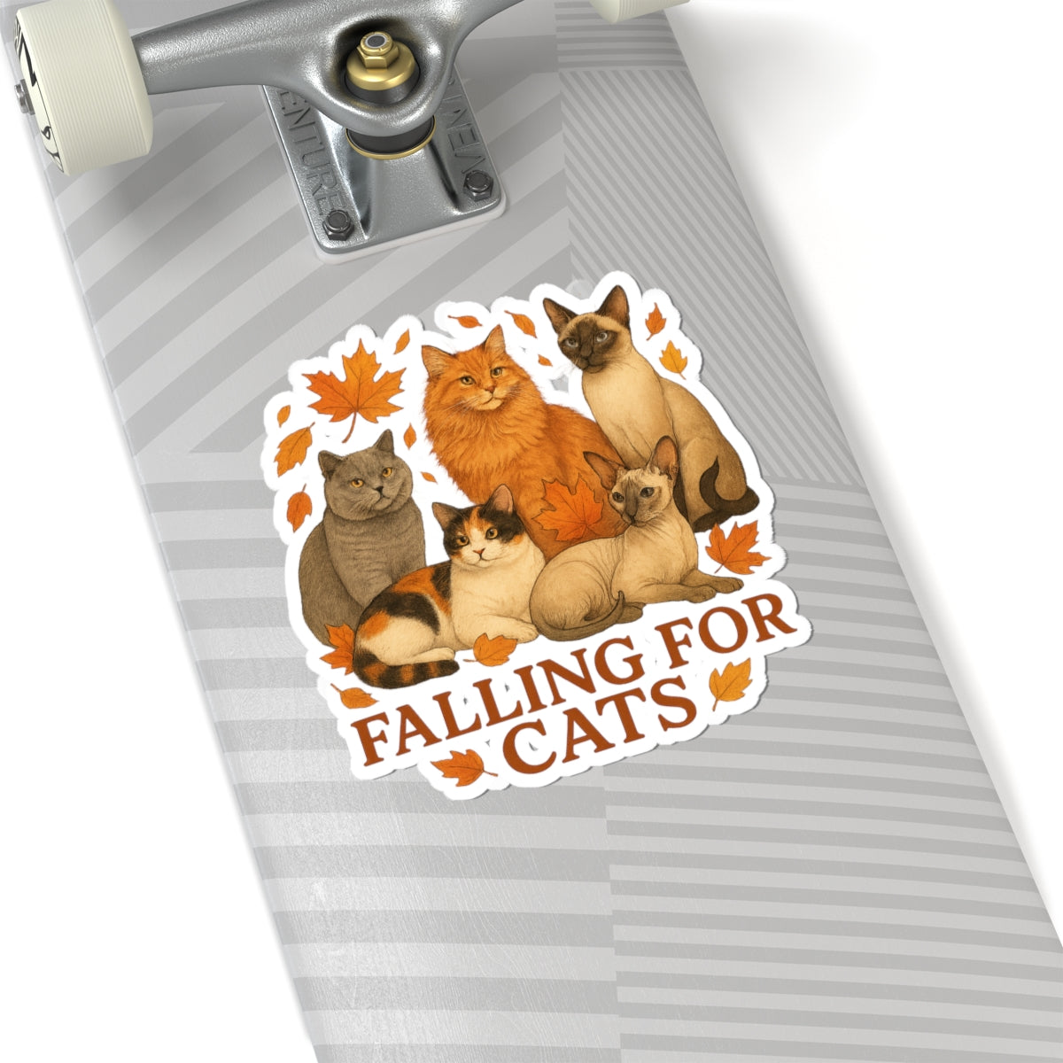 Falling For Cats Sticker