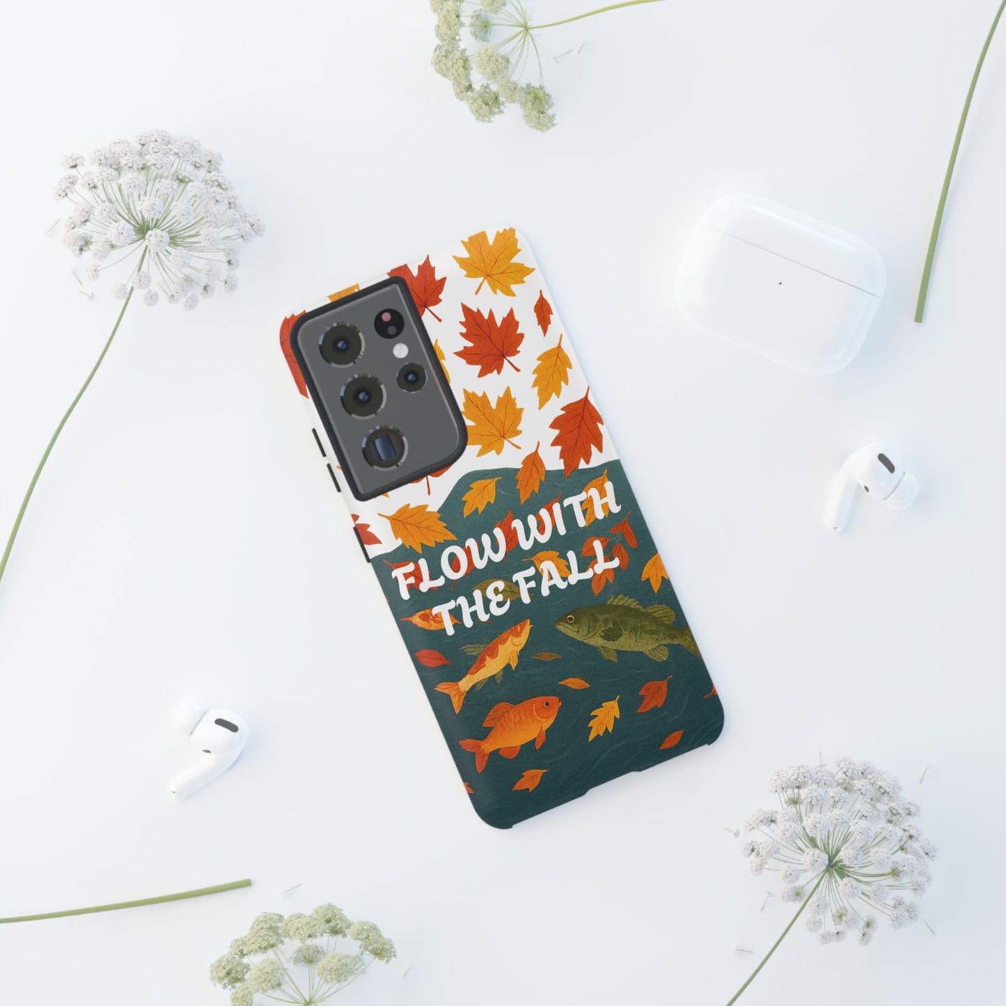 Flow With The Fall Fish Phone Case