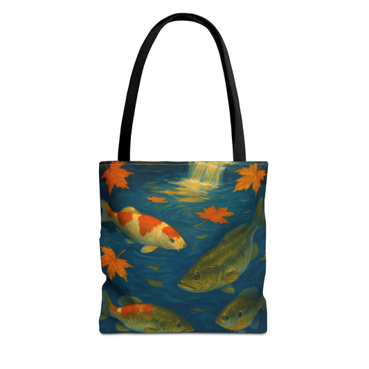 Fall Fish Print Tote Bag