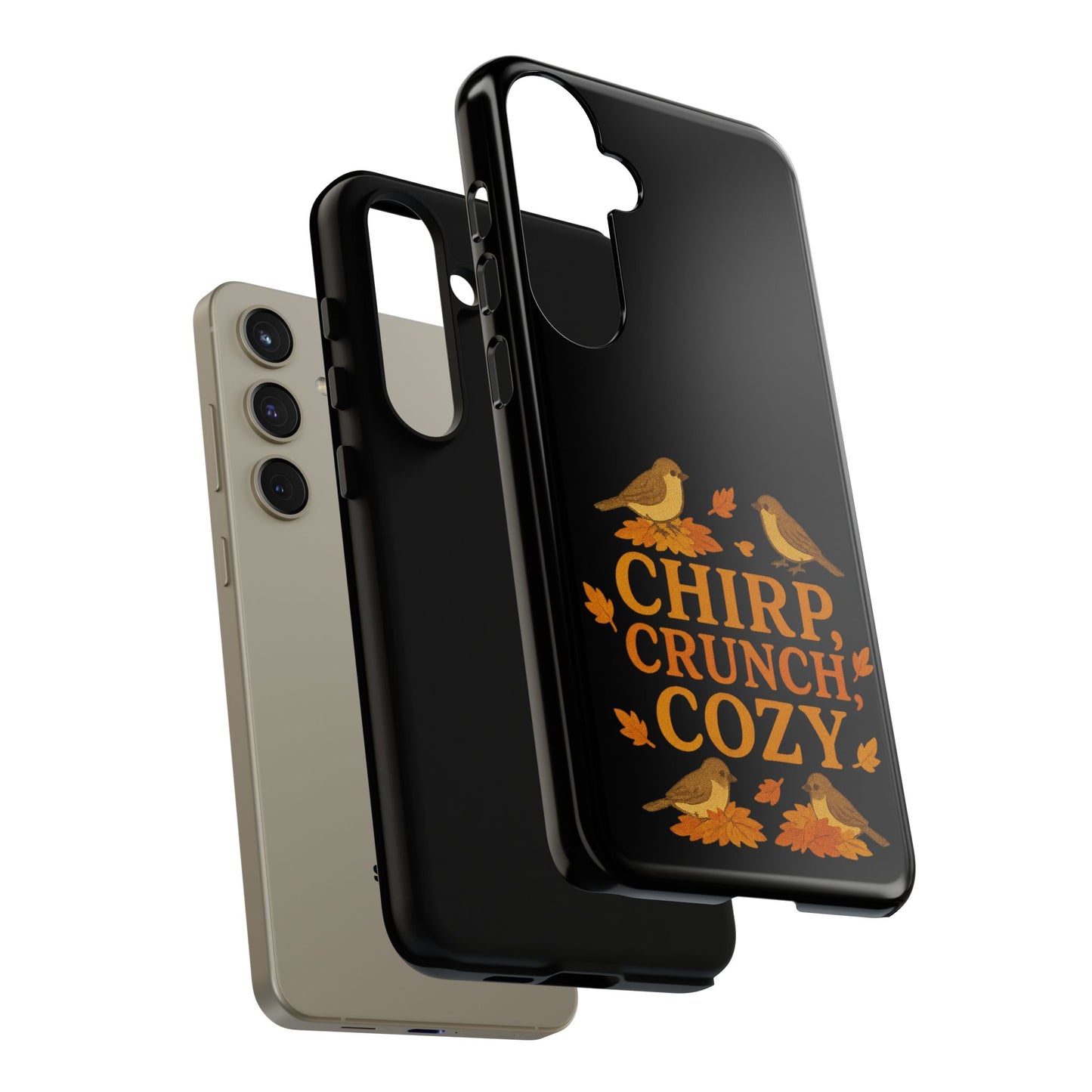 Chirp Crunch Cozy Autumn Themed Phone Case
