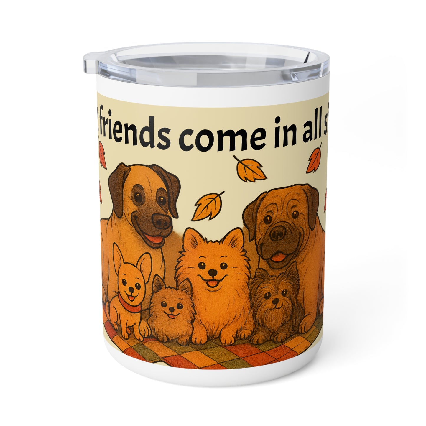 Best Friends Come in All Sizes Autumn Themed Insulated Coffee Mug