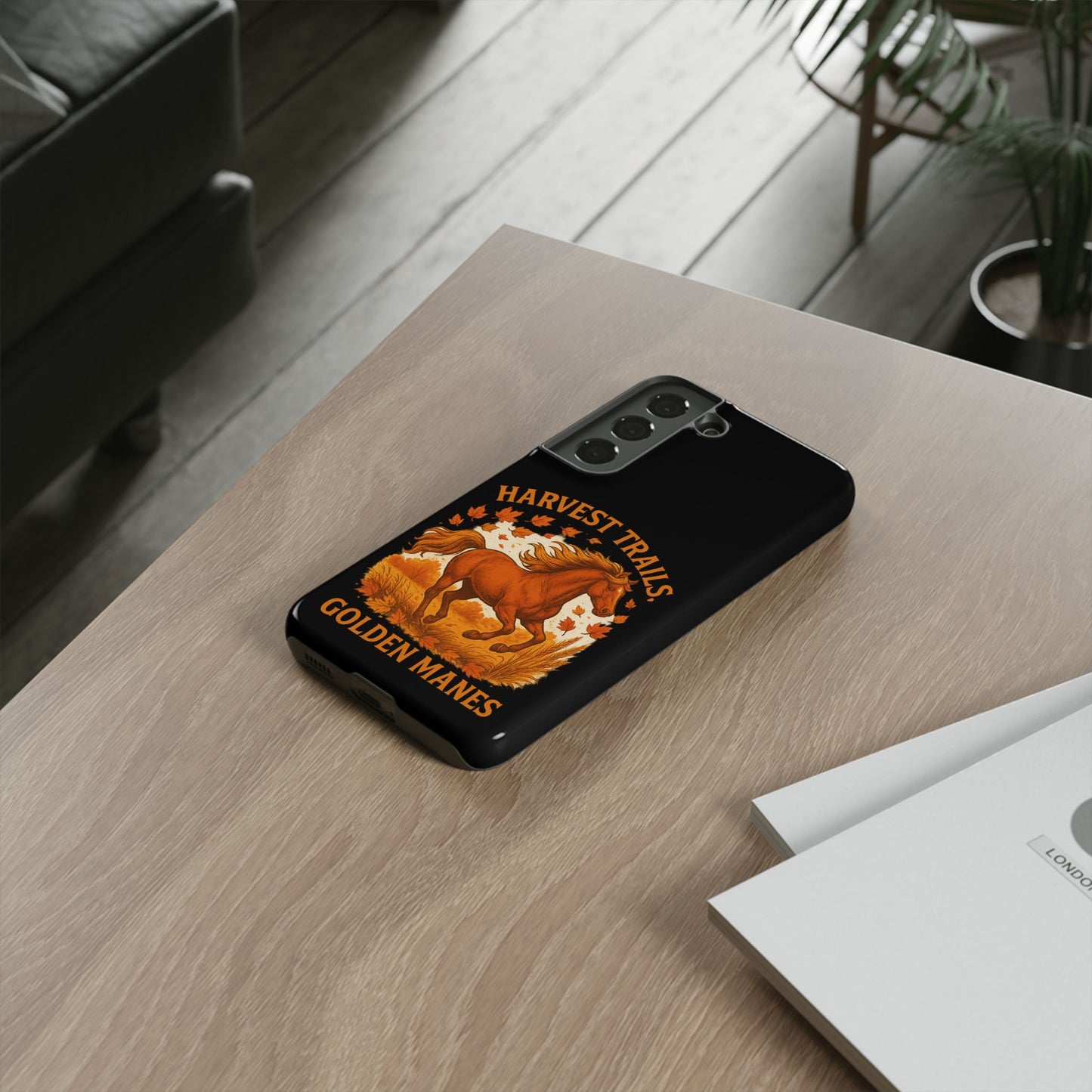 Harvest Trails Golden Manes Autumn Themed Phone Case