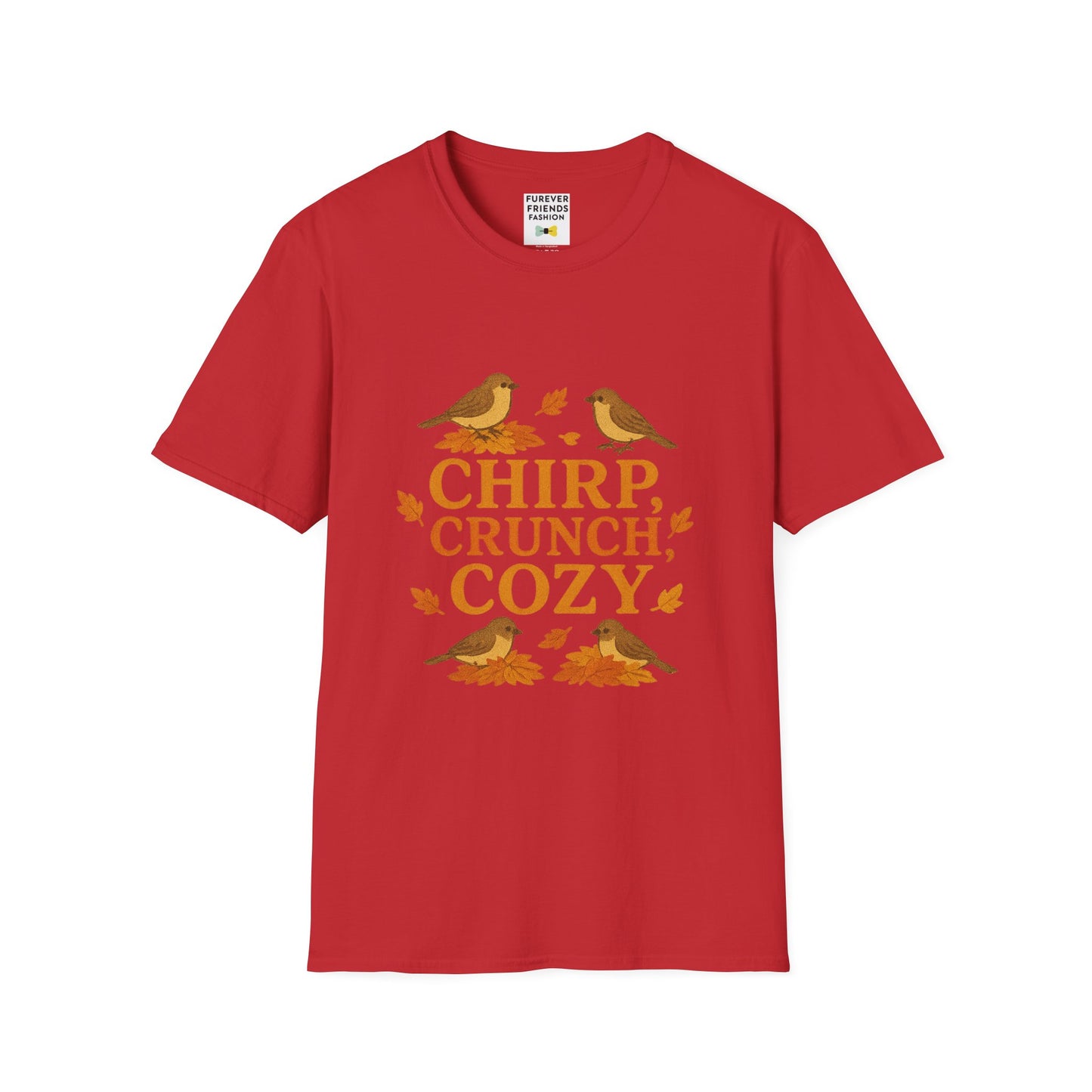 Chirp Crunch Cozy Autumn Themed Tee