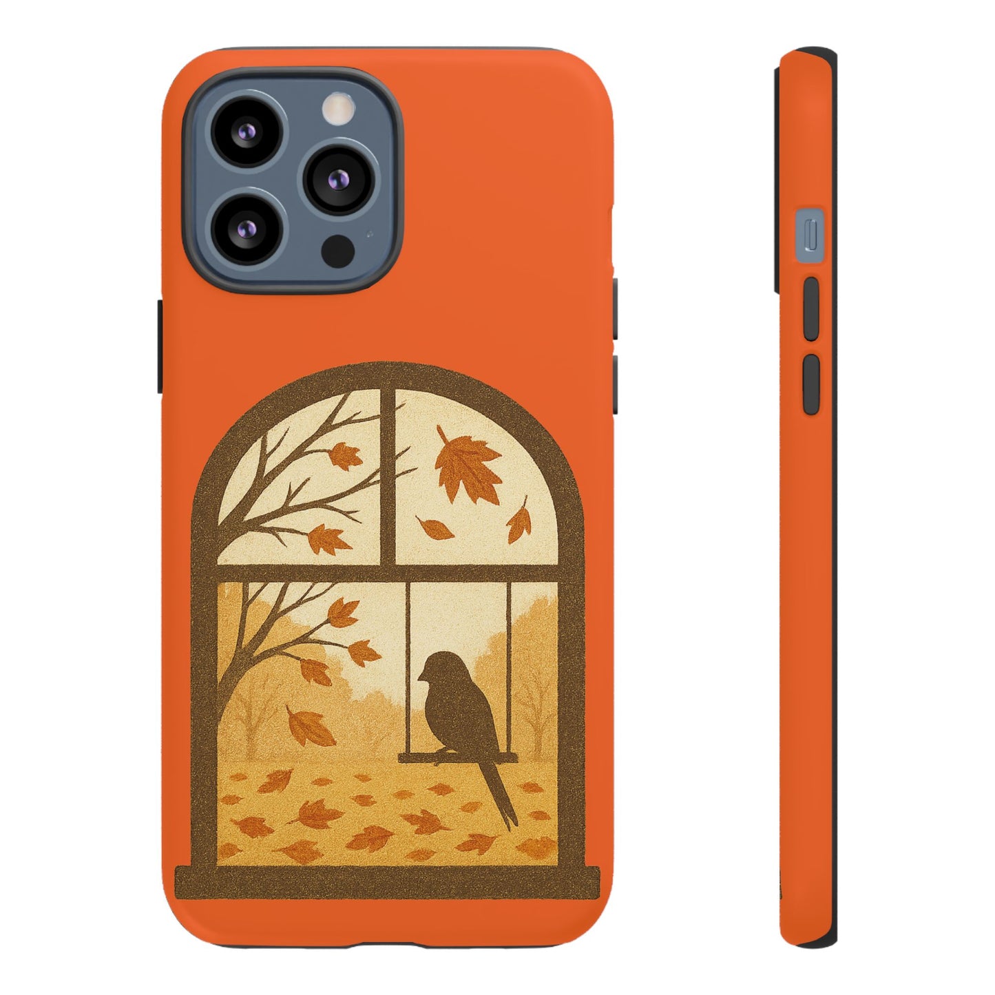 Bird In The Window Autumn Themed Phone Case