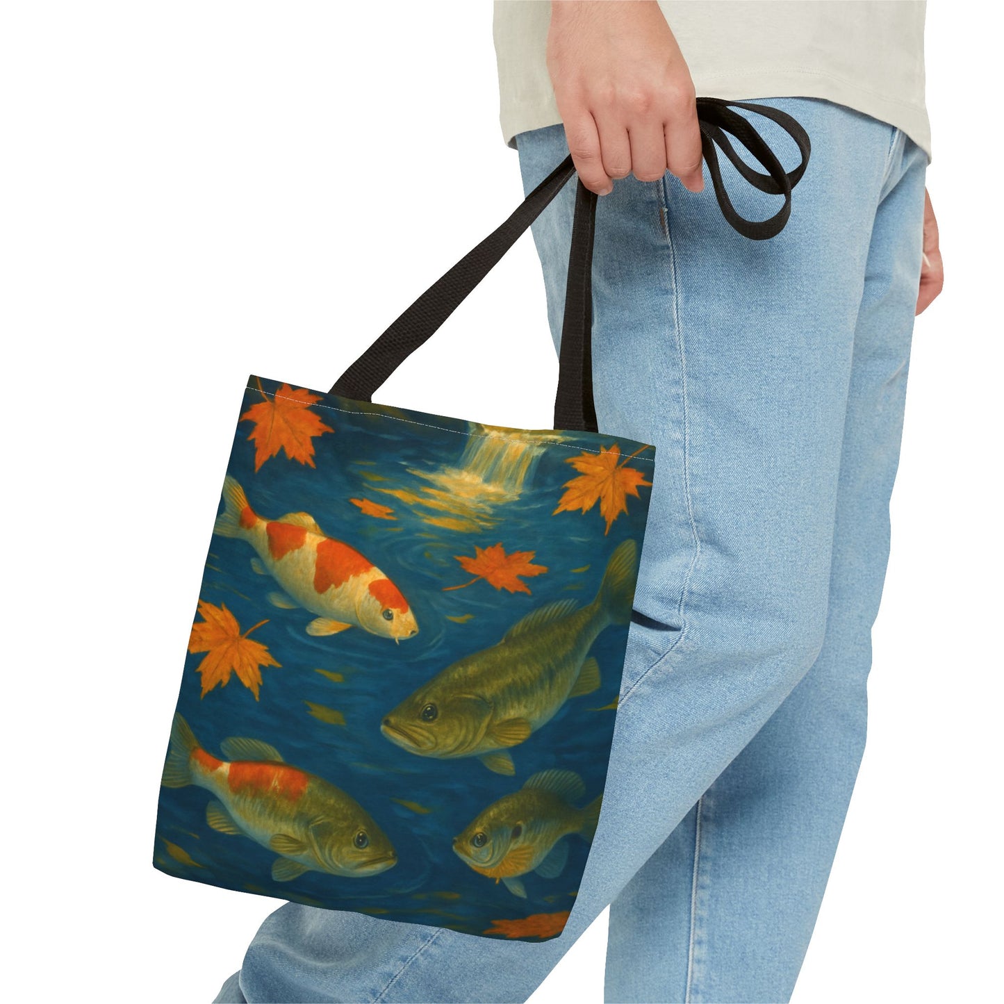 Fall Fish Print Tote Bag