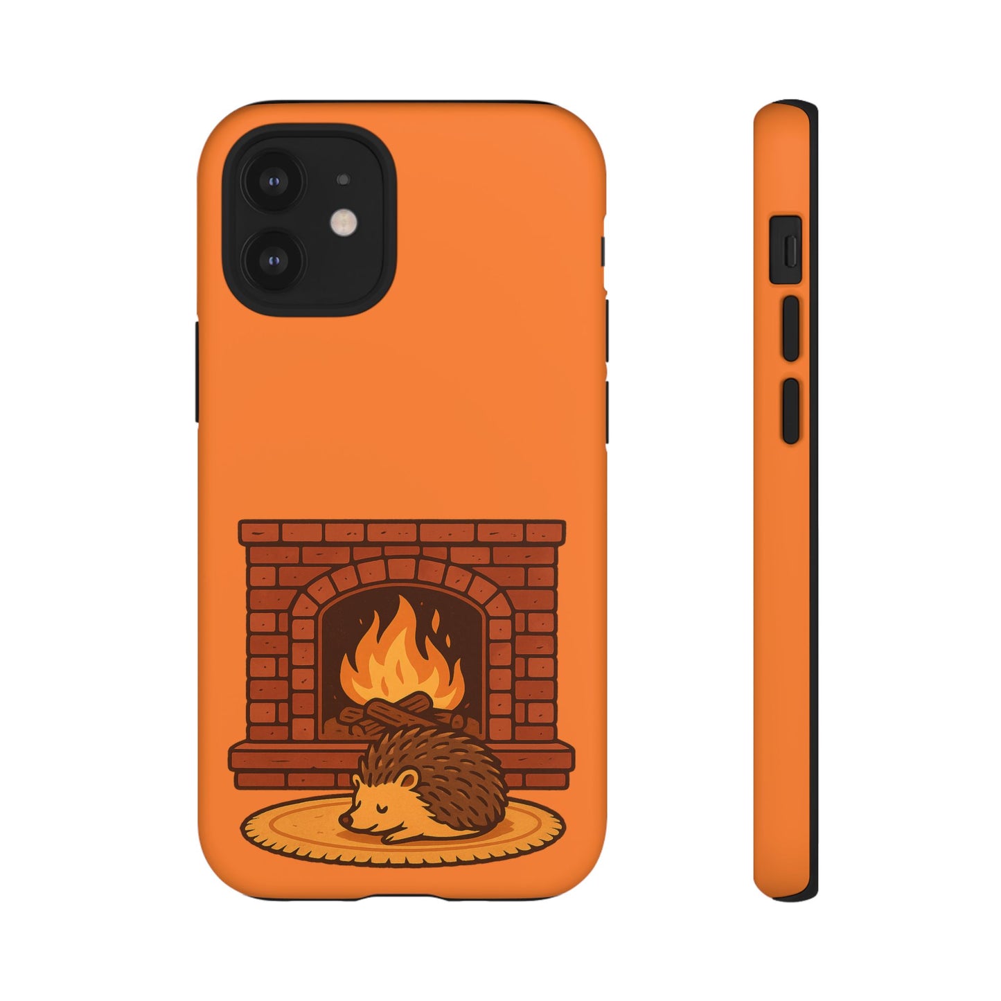 Fireside Spines Cozy Autumn Hedgehog Phone Case