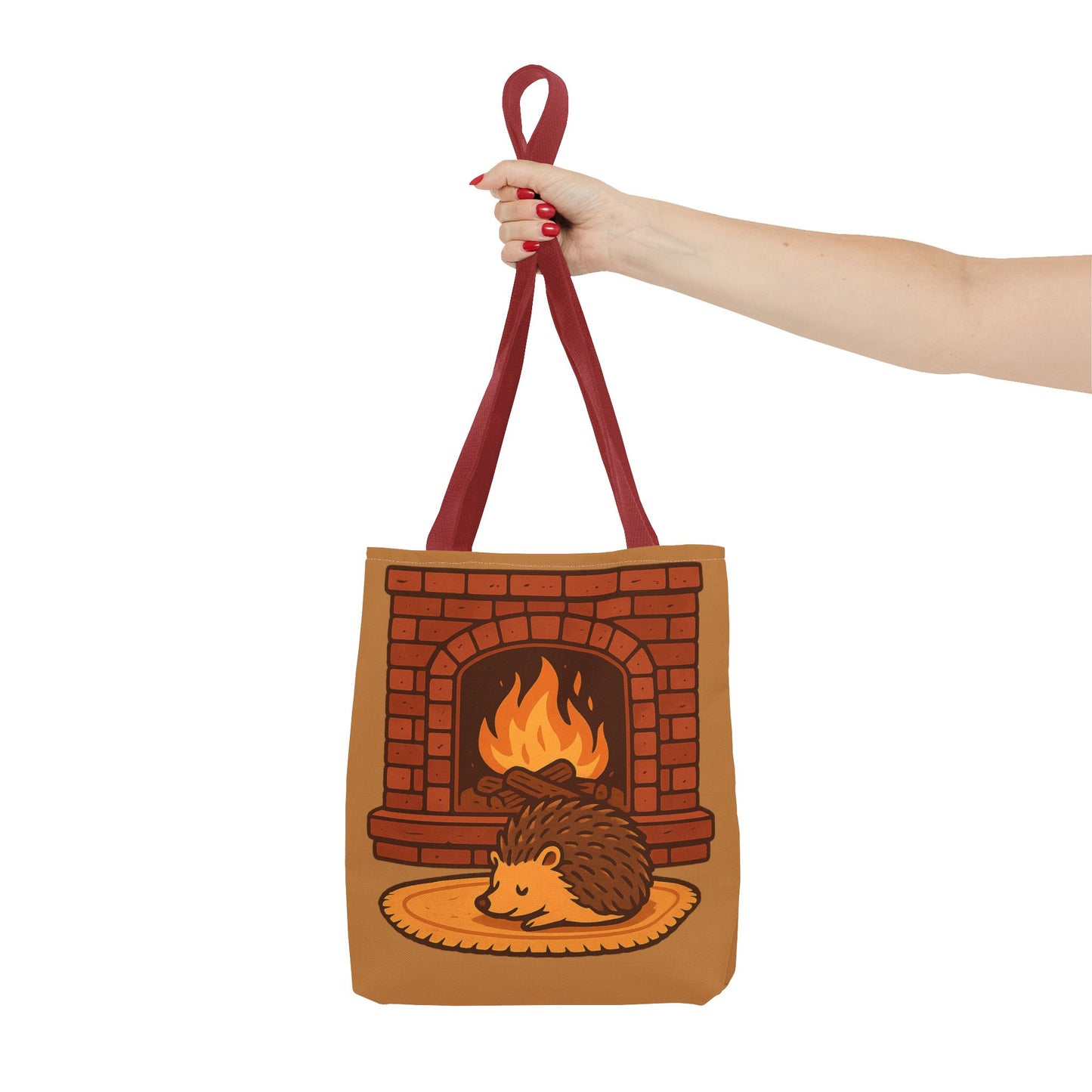 Fireside Spines Cozy Autumn Tote Bag