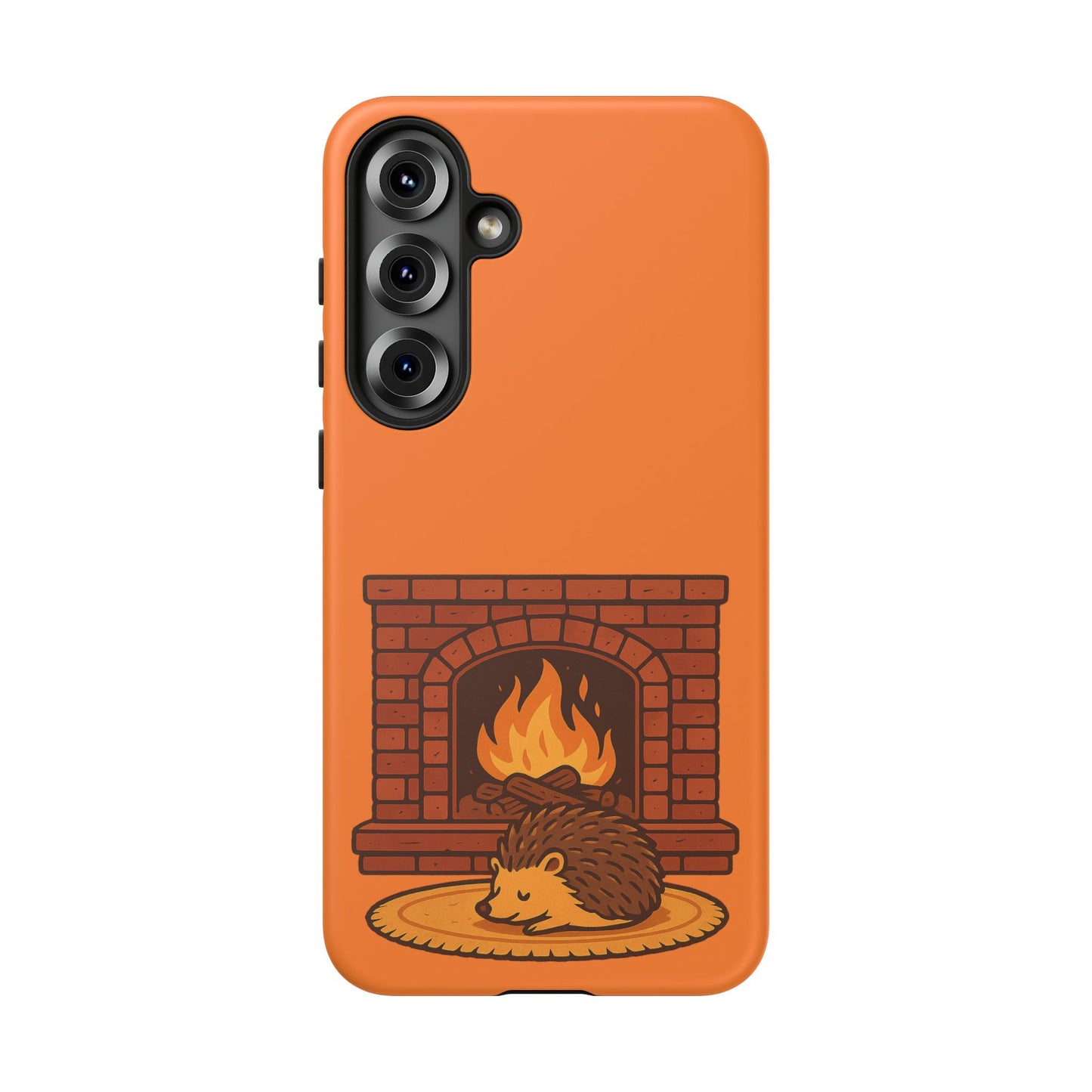 Fireside Spines Cozy Autumn Hedgehog Phone Case