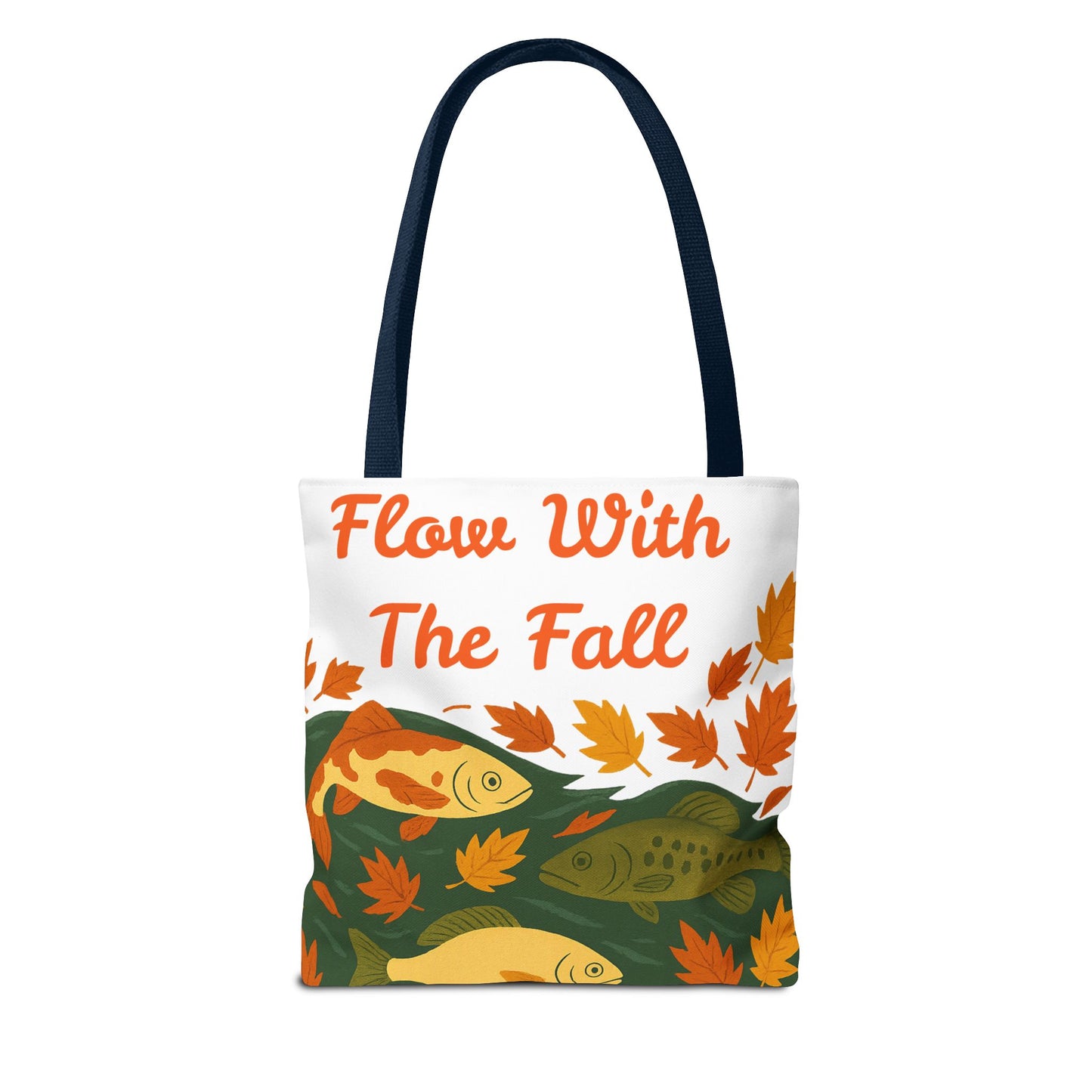 Flow With The Fall Print Tote Bag
