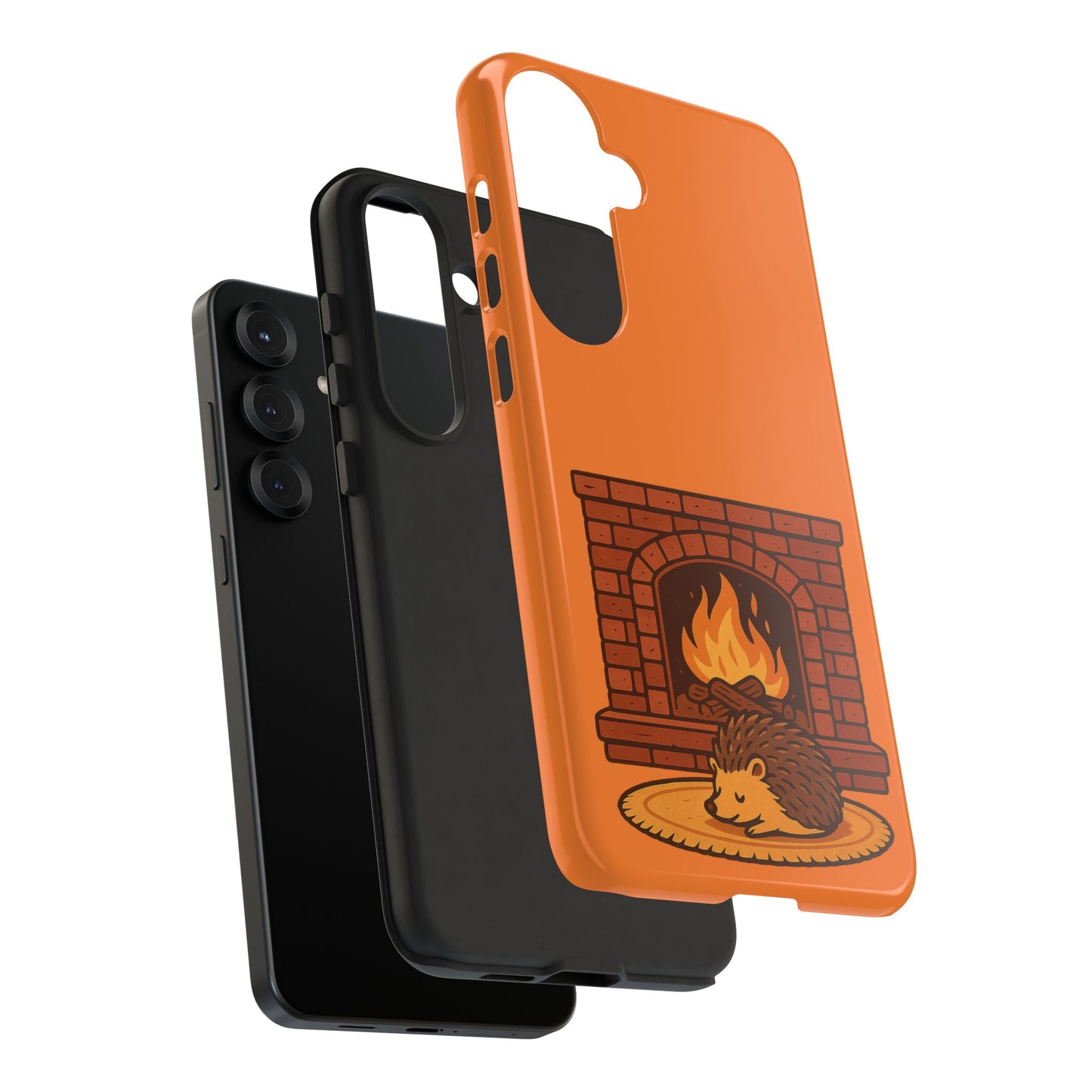 Fireside Spines Cozy Autumn Hedgehog Phone Case
