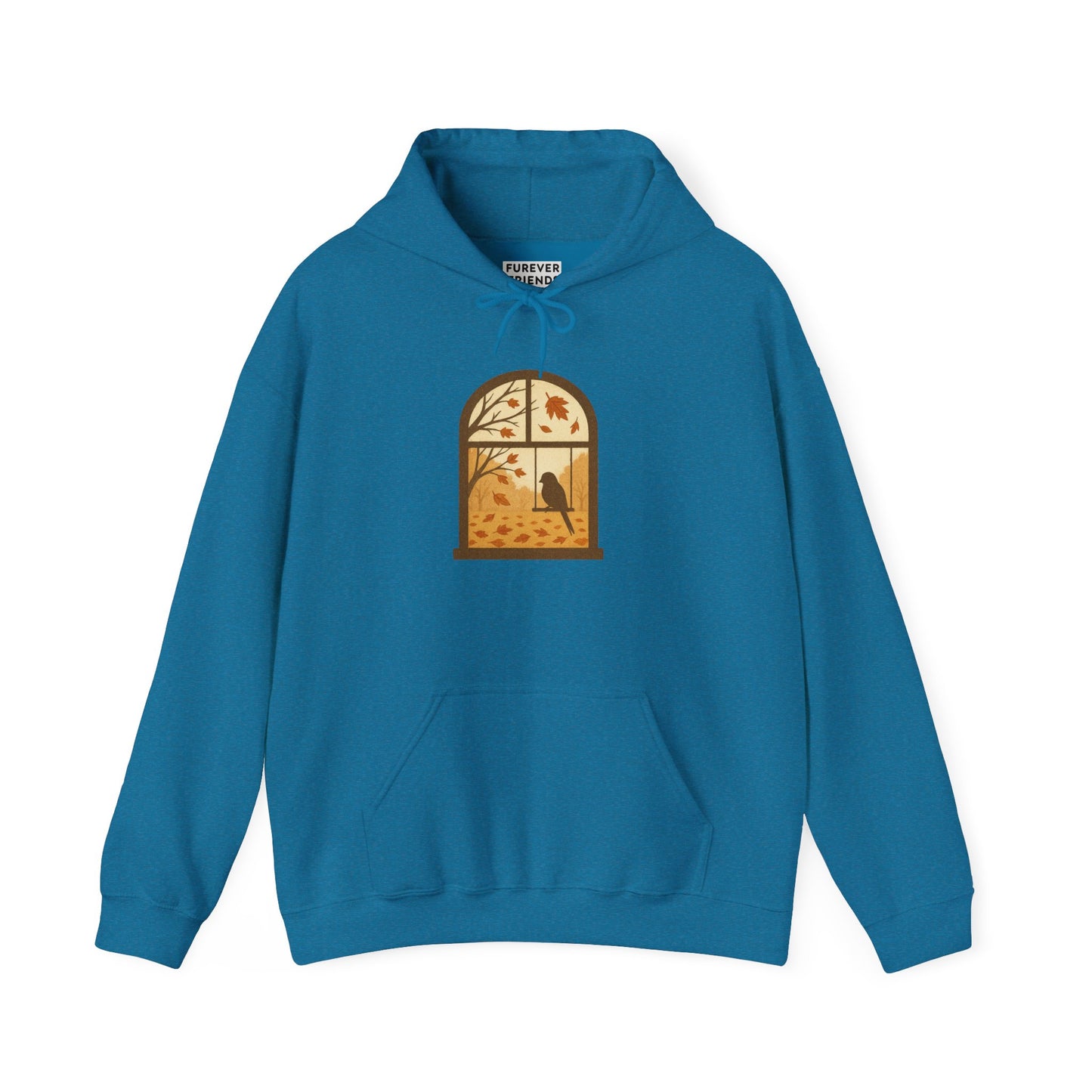 Bird In The Window Autumn Themed Hoodie