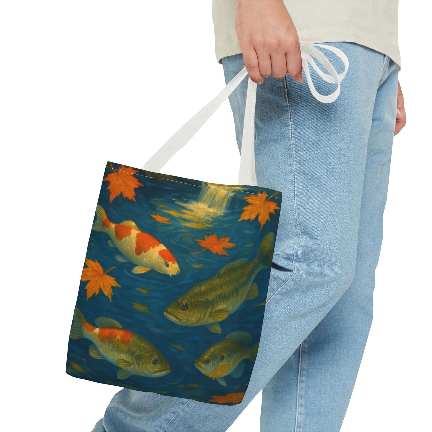Fall Fish Print Tote Bag
