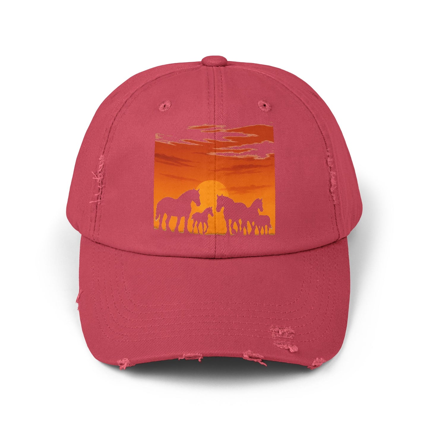 Horses on the Horizon Distressed Hat