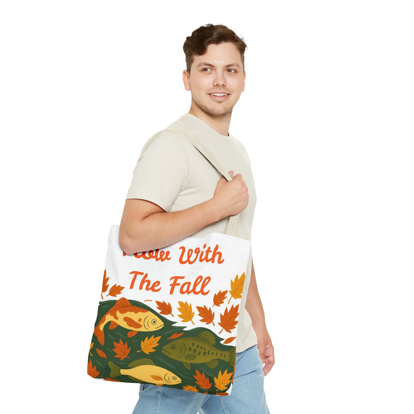 Flow With The Fall Print Tote Bag