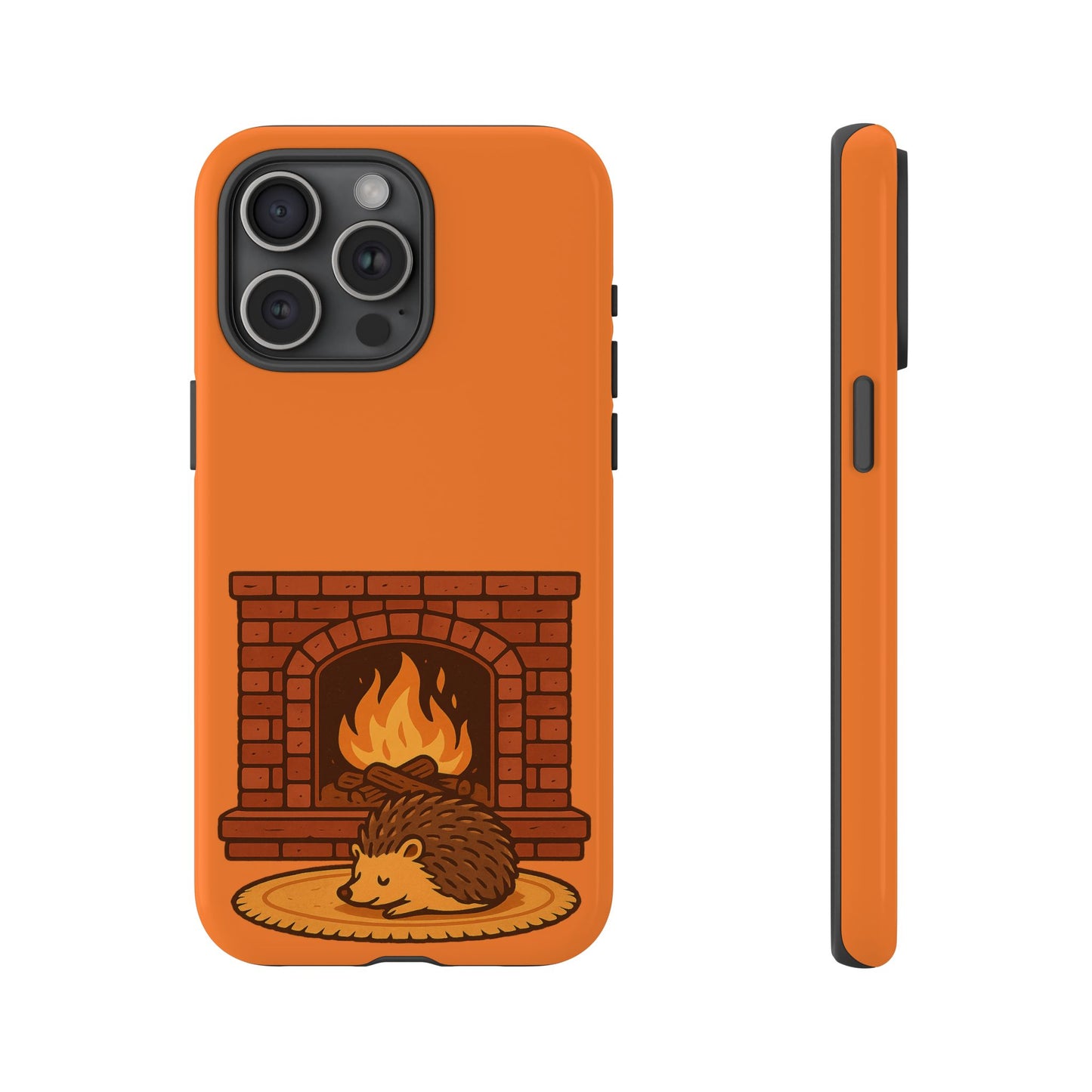 Fireside Spines Cozy Autumn Hedgehog Phone Case