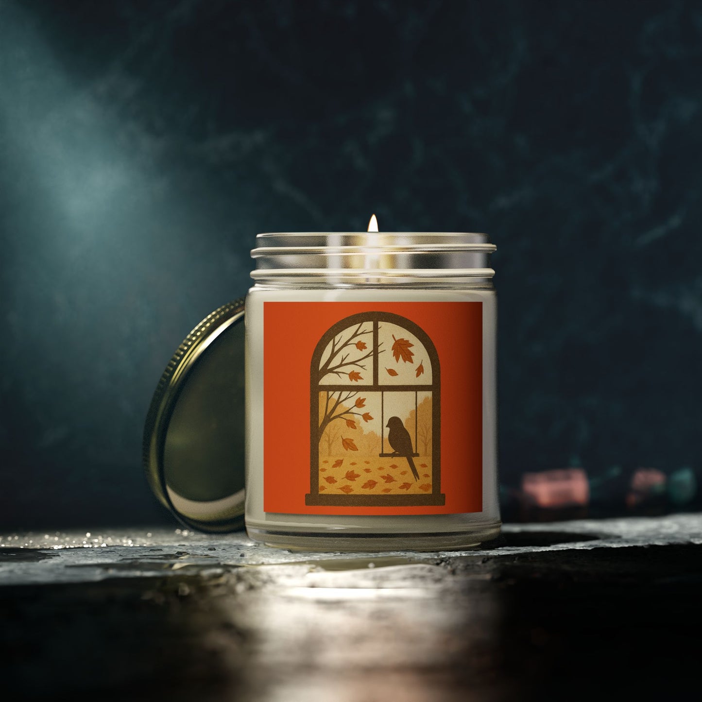 Bird In The Window Autumn Themed Scented Candle