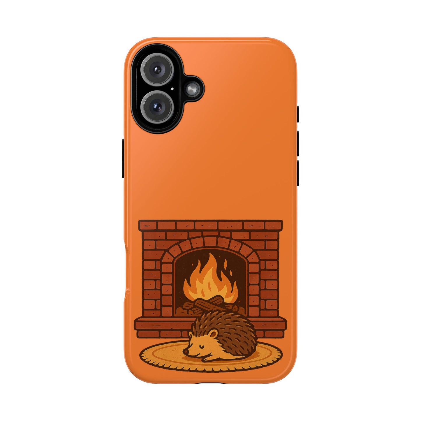 Fireside Spines Cozy Autumn Hedgehog Phone Case
