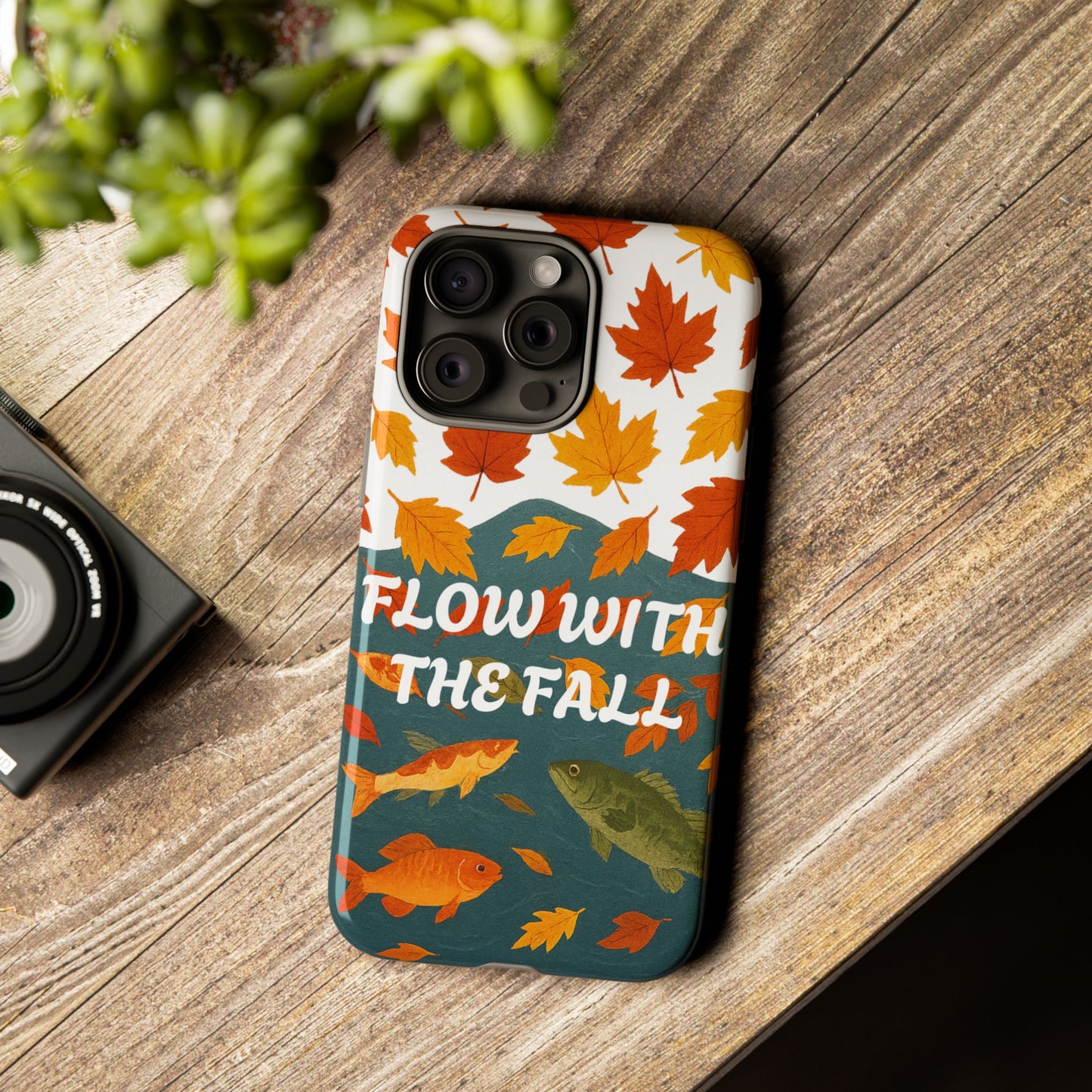 Flow With The Fall Fish Phone Case