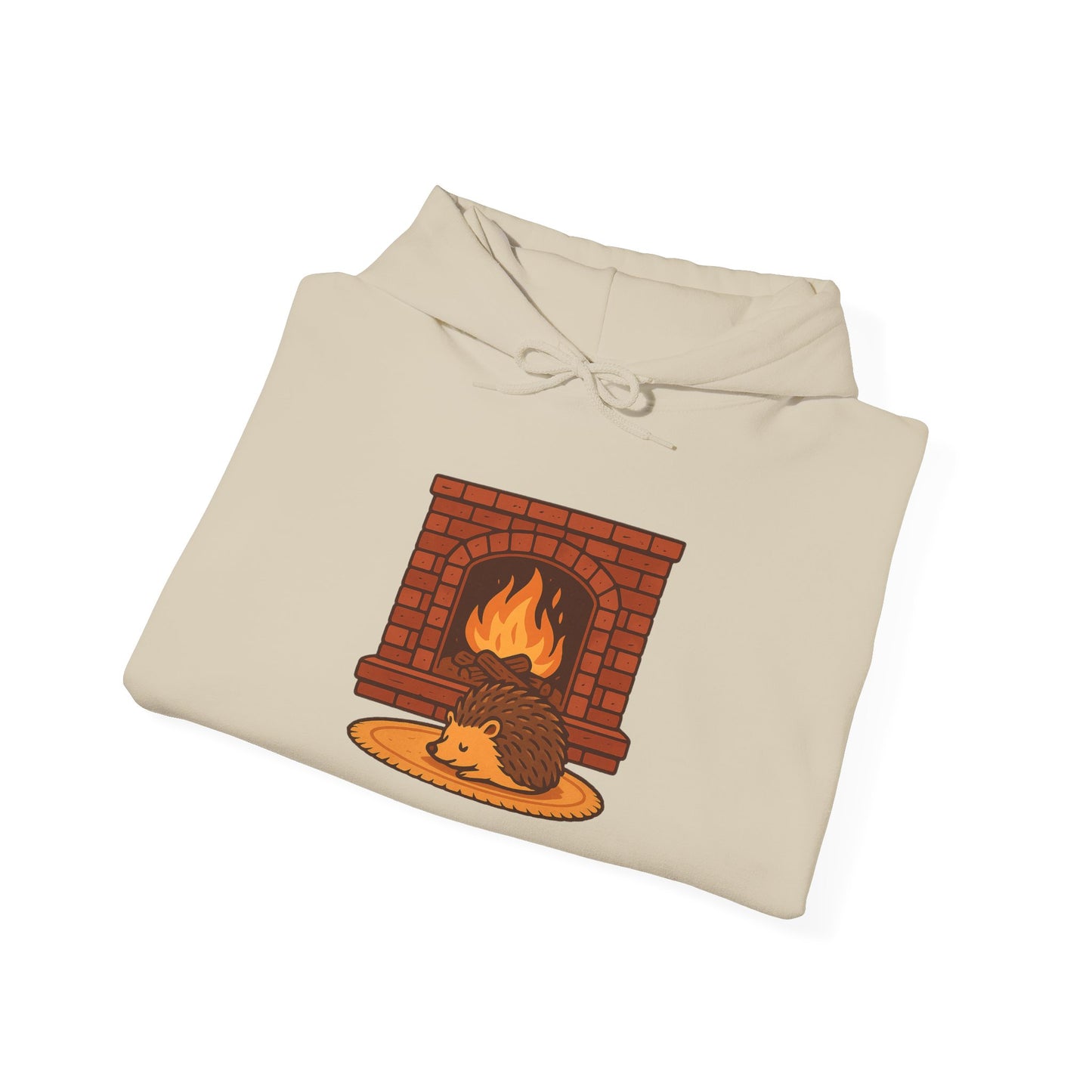 Fireside Spines Cozy Autumn Hoodie