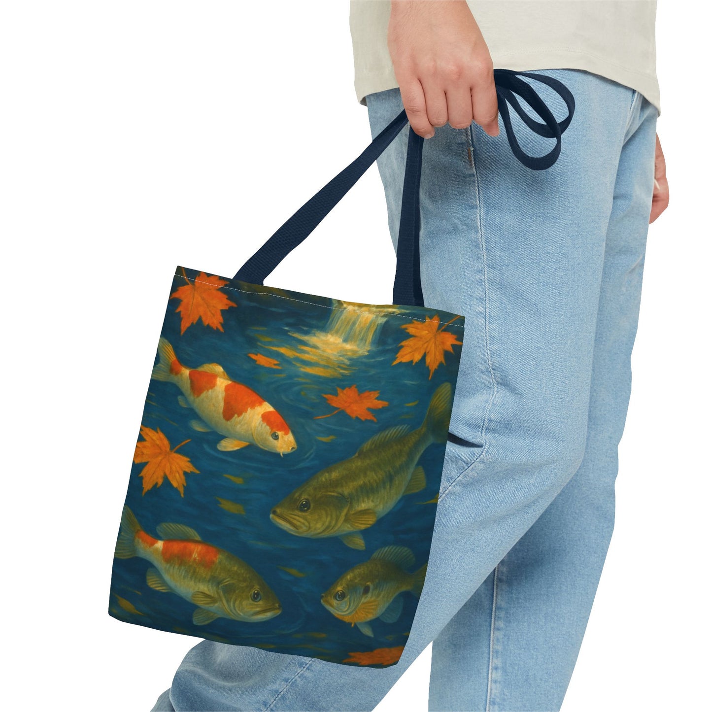 Fall Fish Print Tote Bag