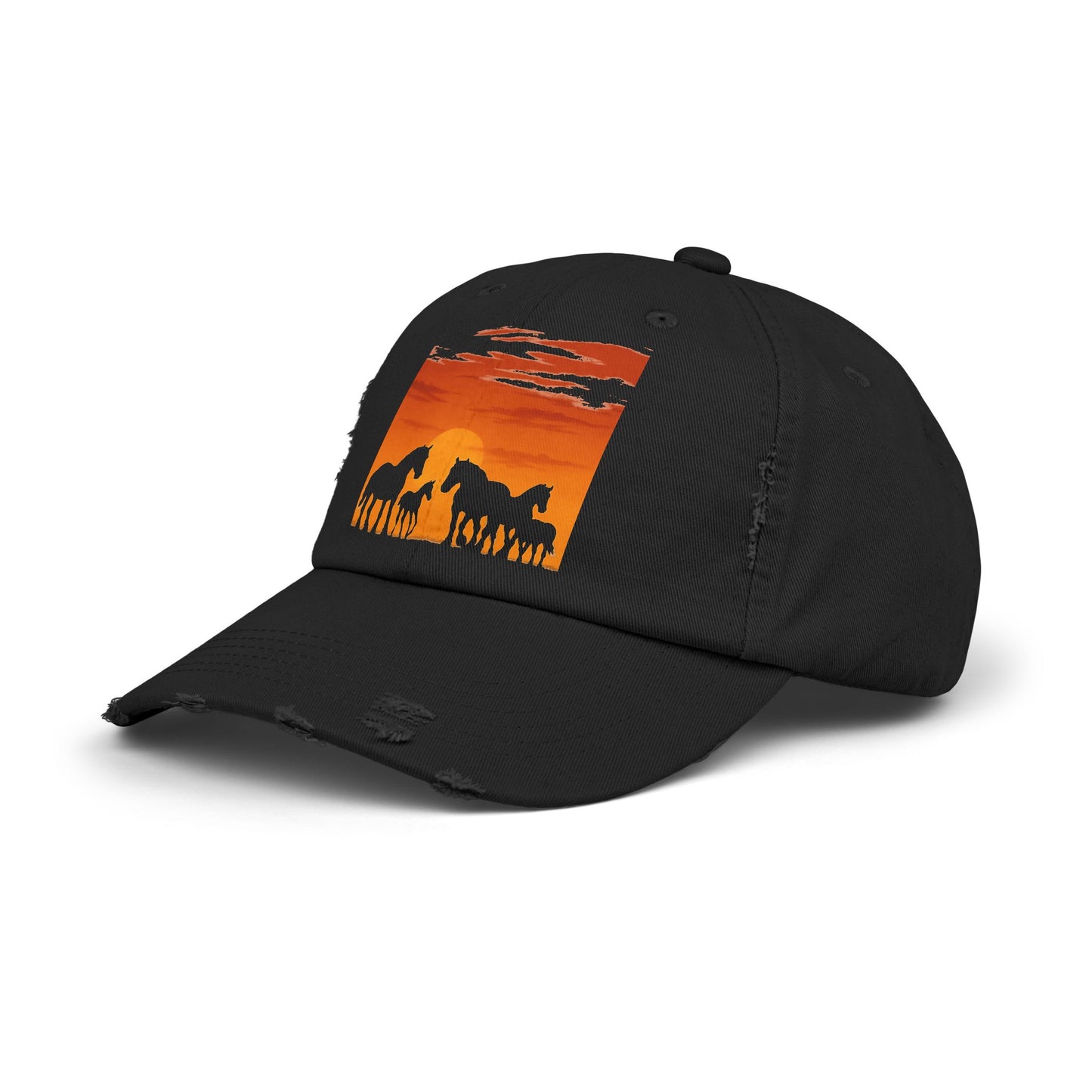 Horses on the Horizon Distressed Hat