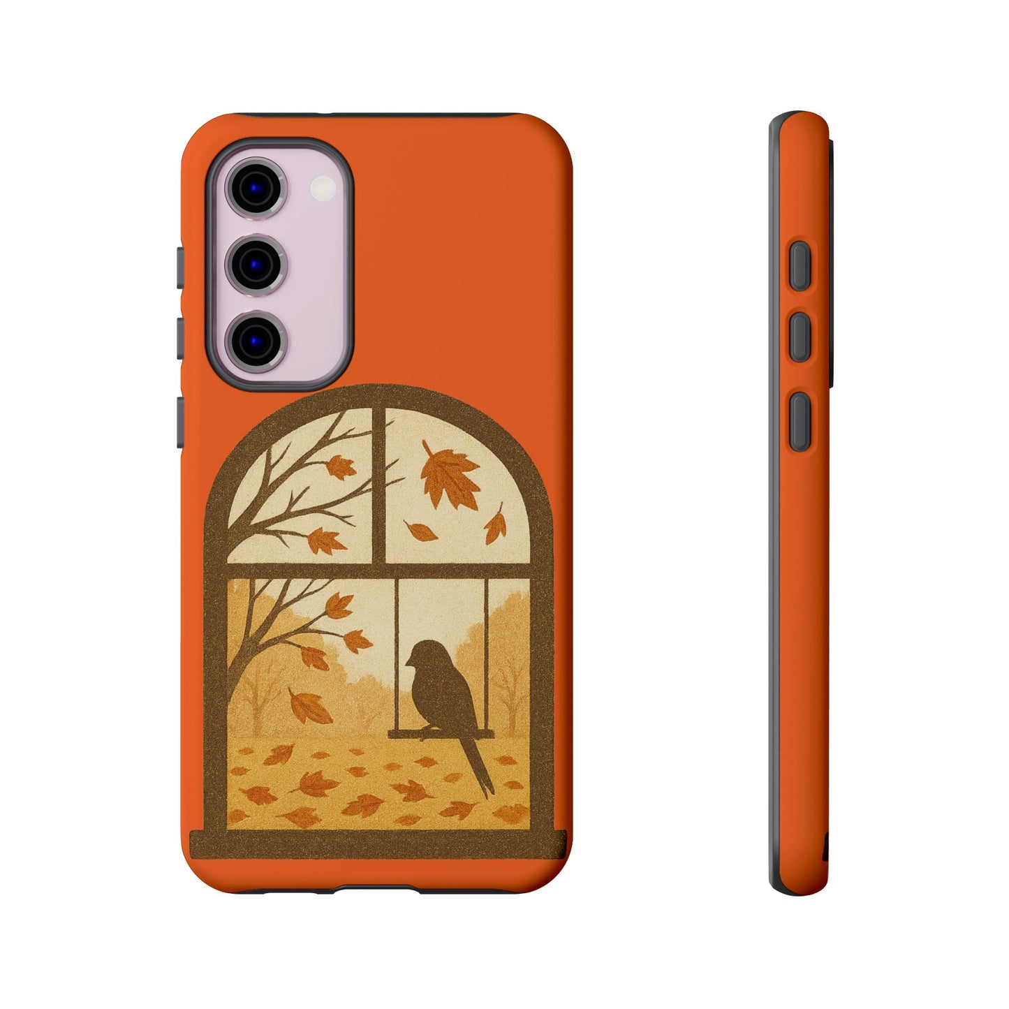 Bird In The Window Autumn Themed Phone Case