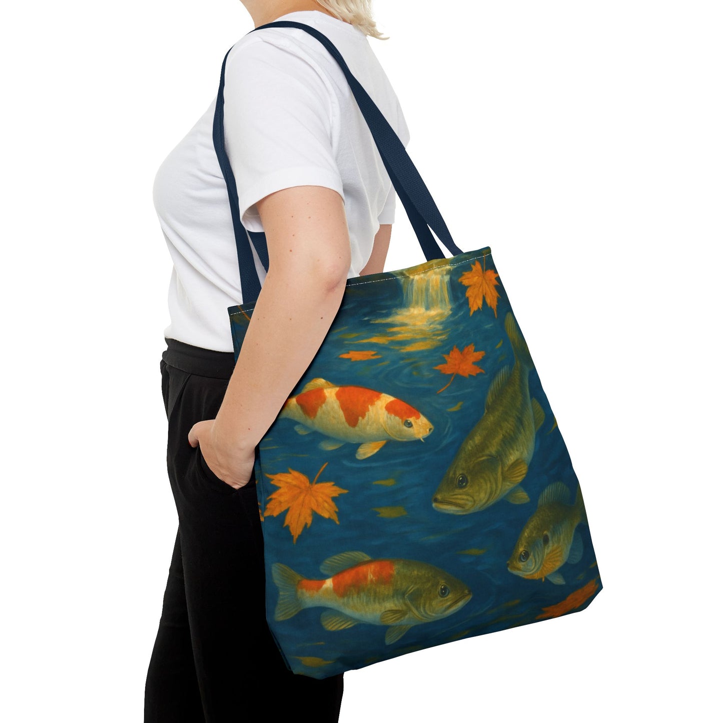 Fall Fish Print Tote Bag