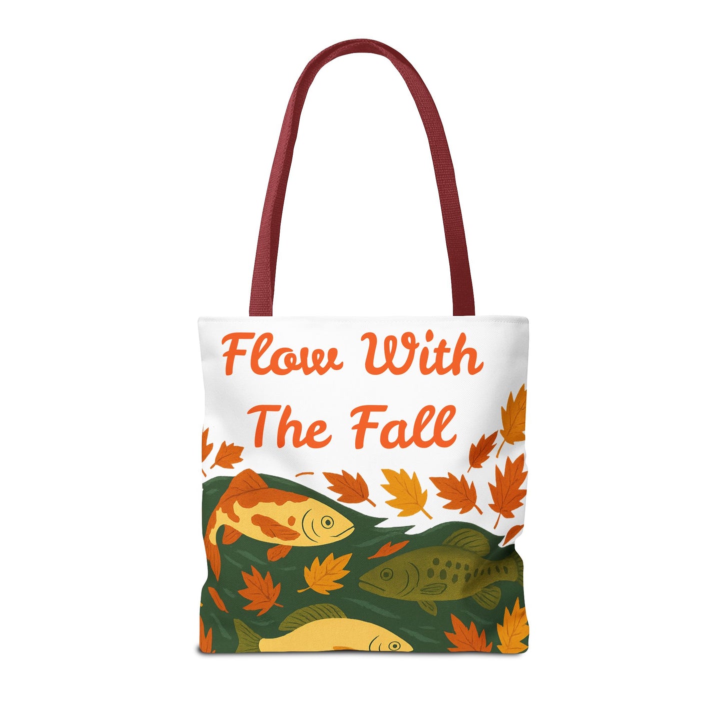 Flow With The Fall Print Tote Bag